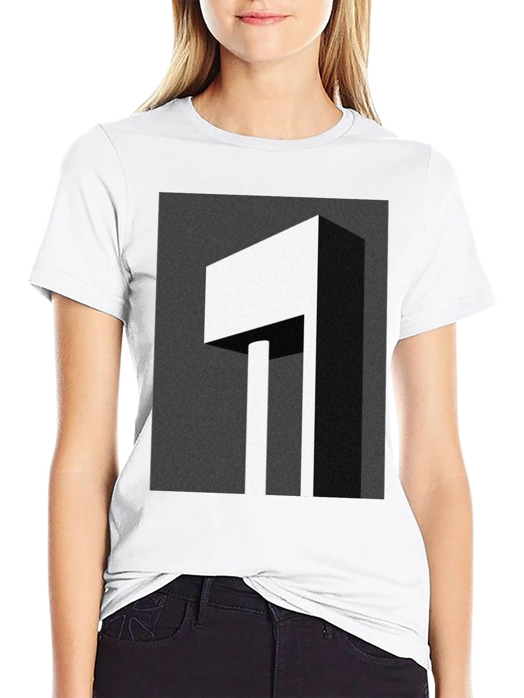 Abstract Geometric Graphic Print T-Shirt