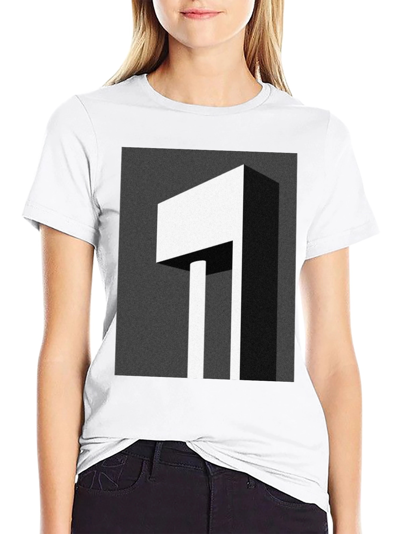 Abstract Geometric Graphic Print T-Shirt
