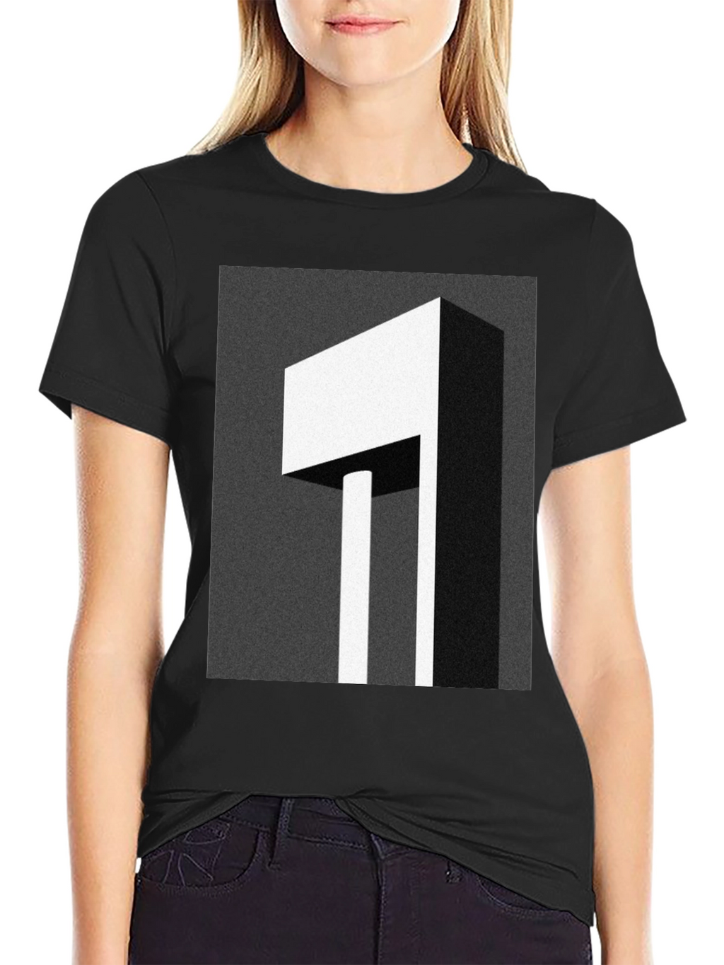 Abstract Geometric Graphic Print T-Shirt