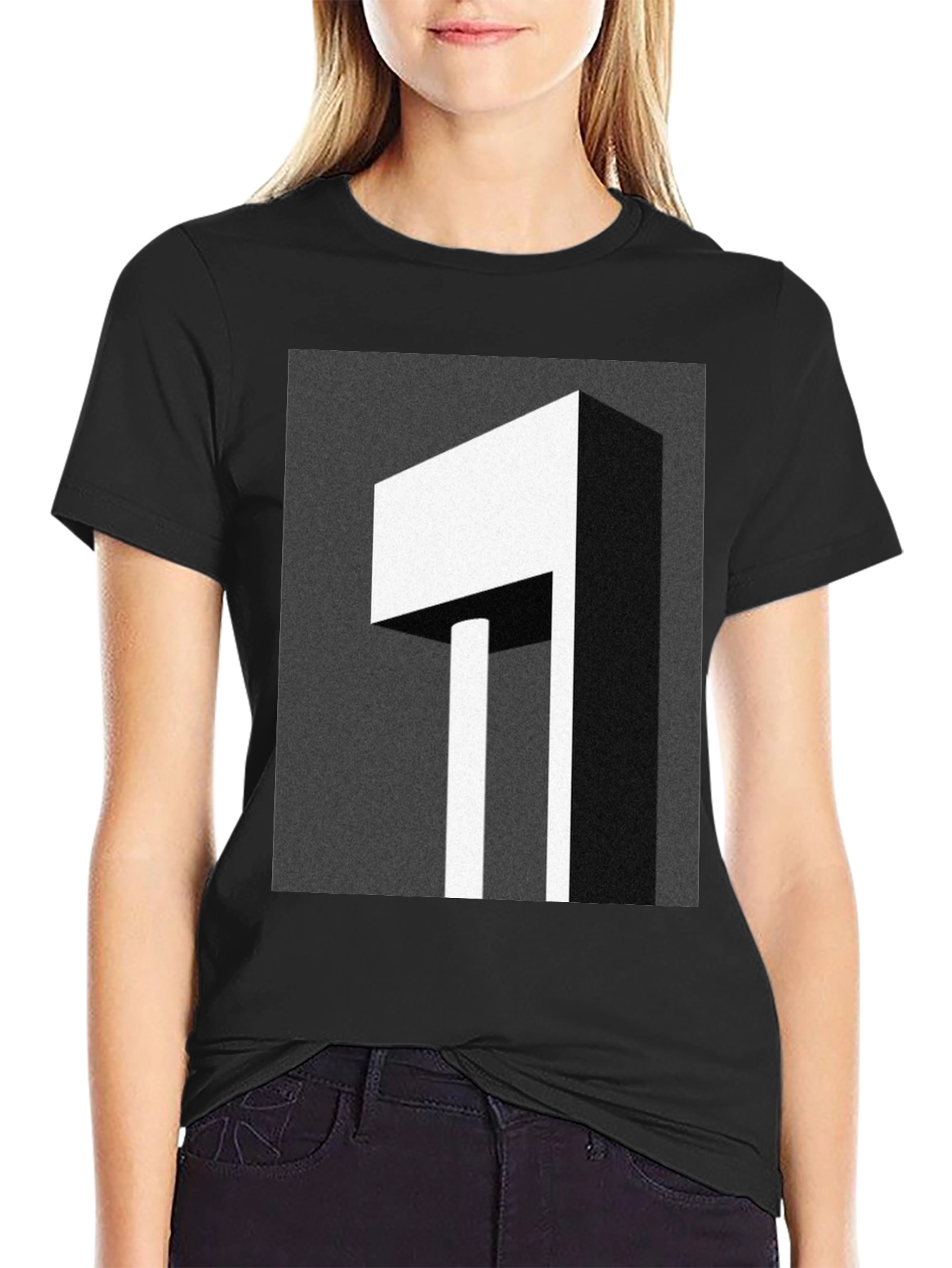 Abstract Geometric Graphic Print T-Shirt