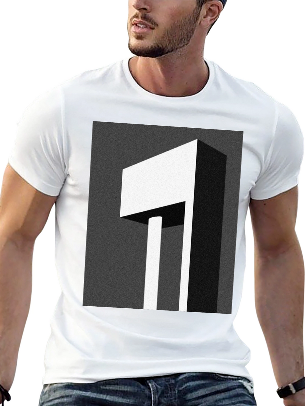 Abstract Geometric Graphic Print T-Shirt