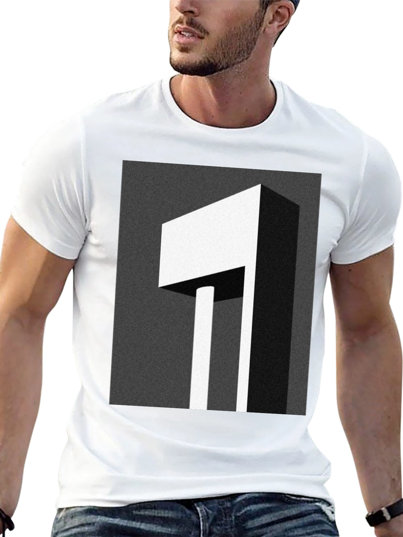 Abstract Geometric Graphic Print T-Shirt