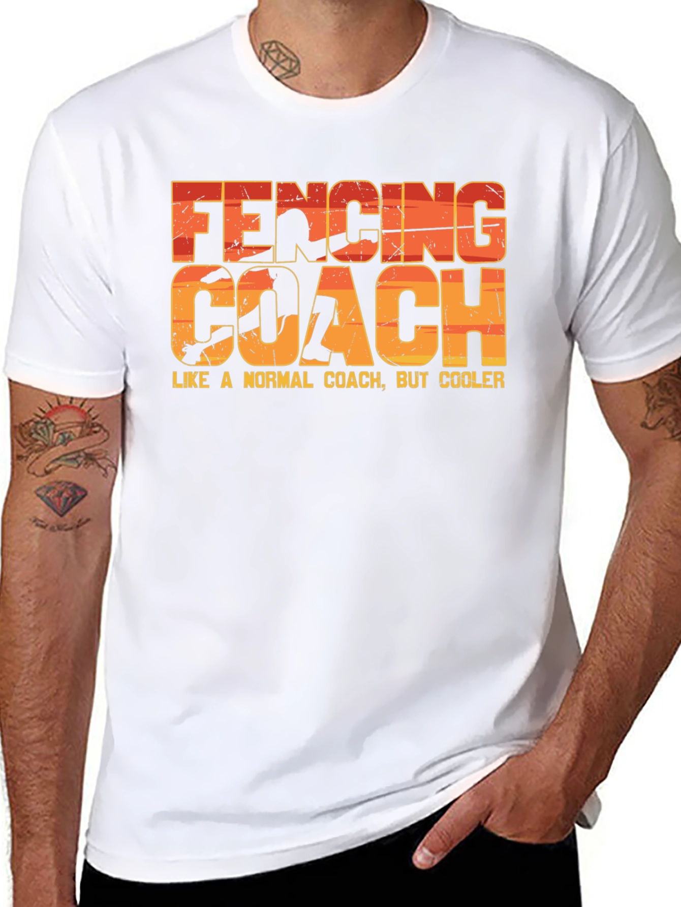 Fencing Coach T-Shirt - Like a Normal Coach But Cooler!