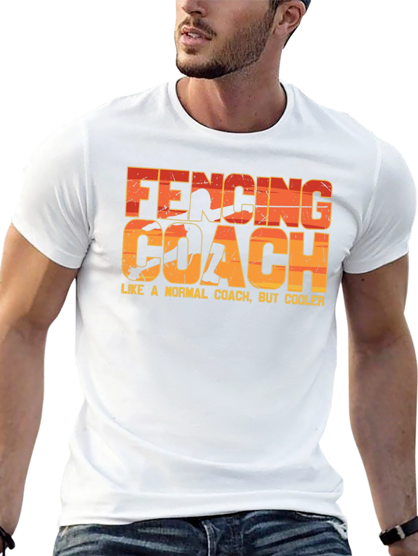 Fencing Coach T-Shirt - Like a Normal Coach But Cooler!