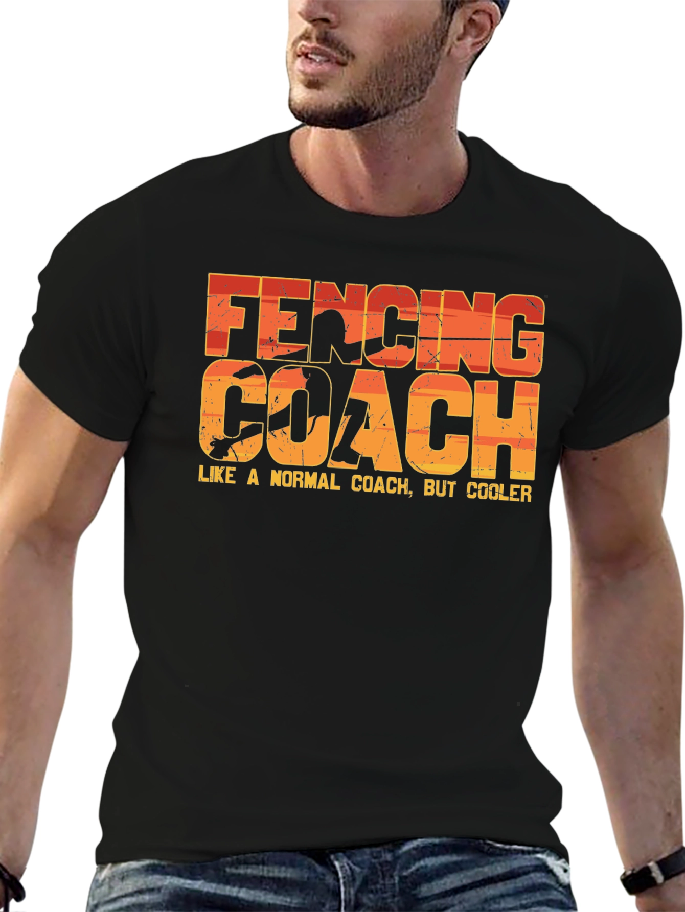 Fencing Coach T-Shirt - Like a Normal Coach But Cooler!