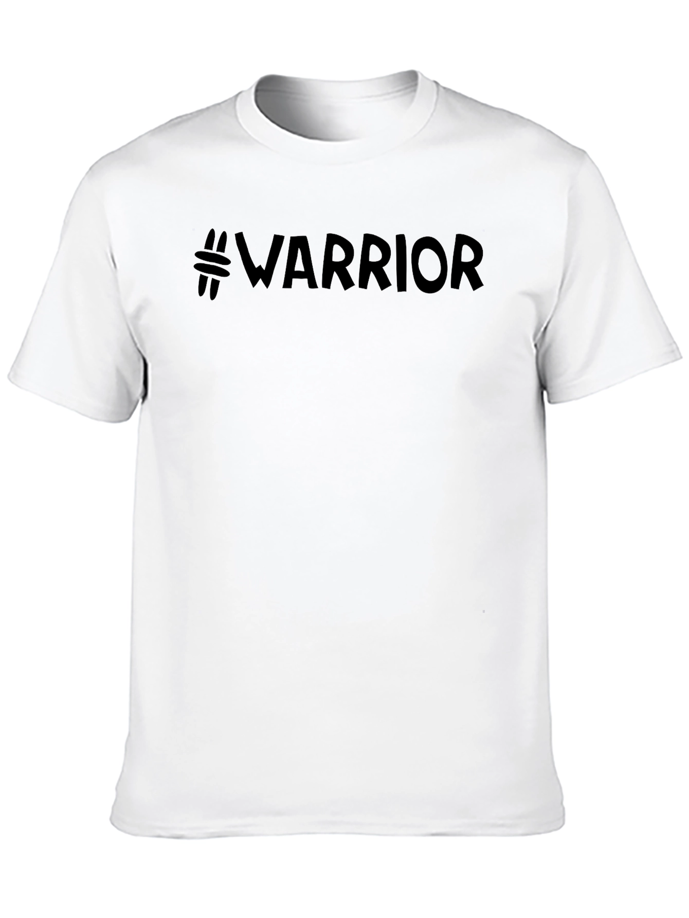 Warrior Hashtag Graphic Tee - Mens Black T-Shirt