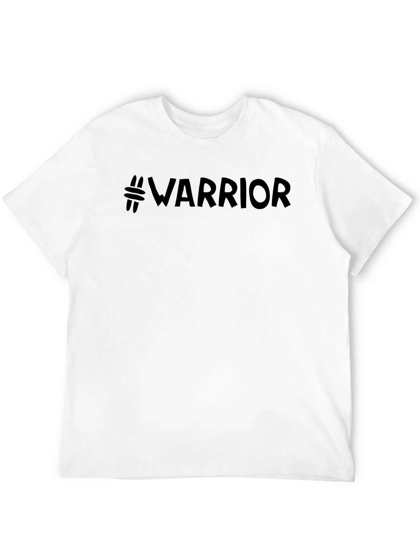 Warrior Hashtag Graphic Tee - Mens Black T-Shirt