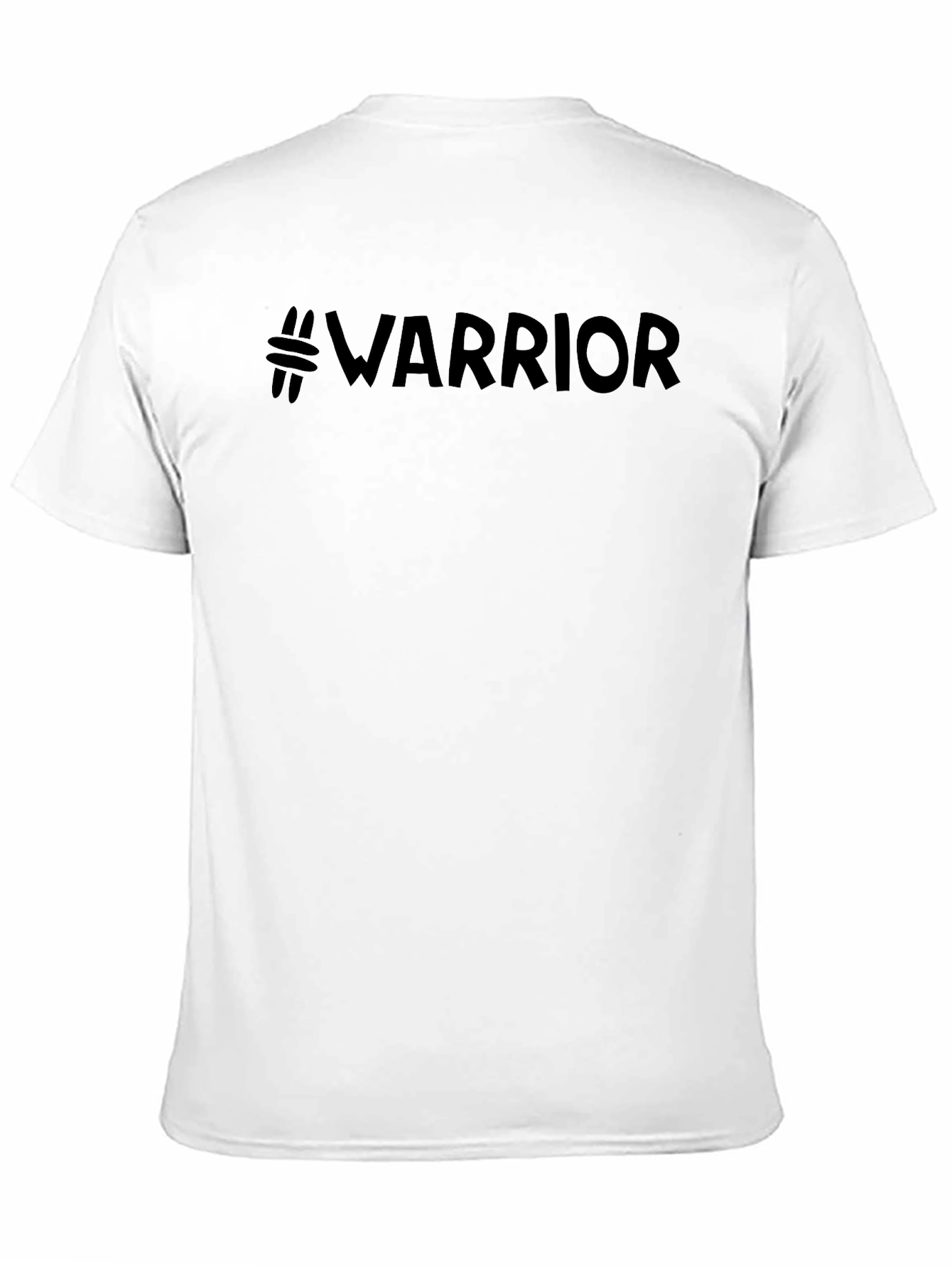 Warrior Hashtag Graphic Tee - Mens Black T-Shirt