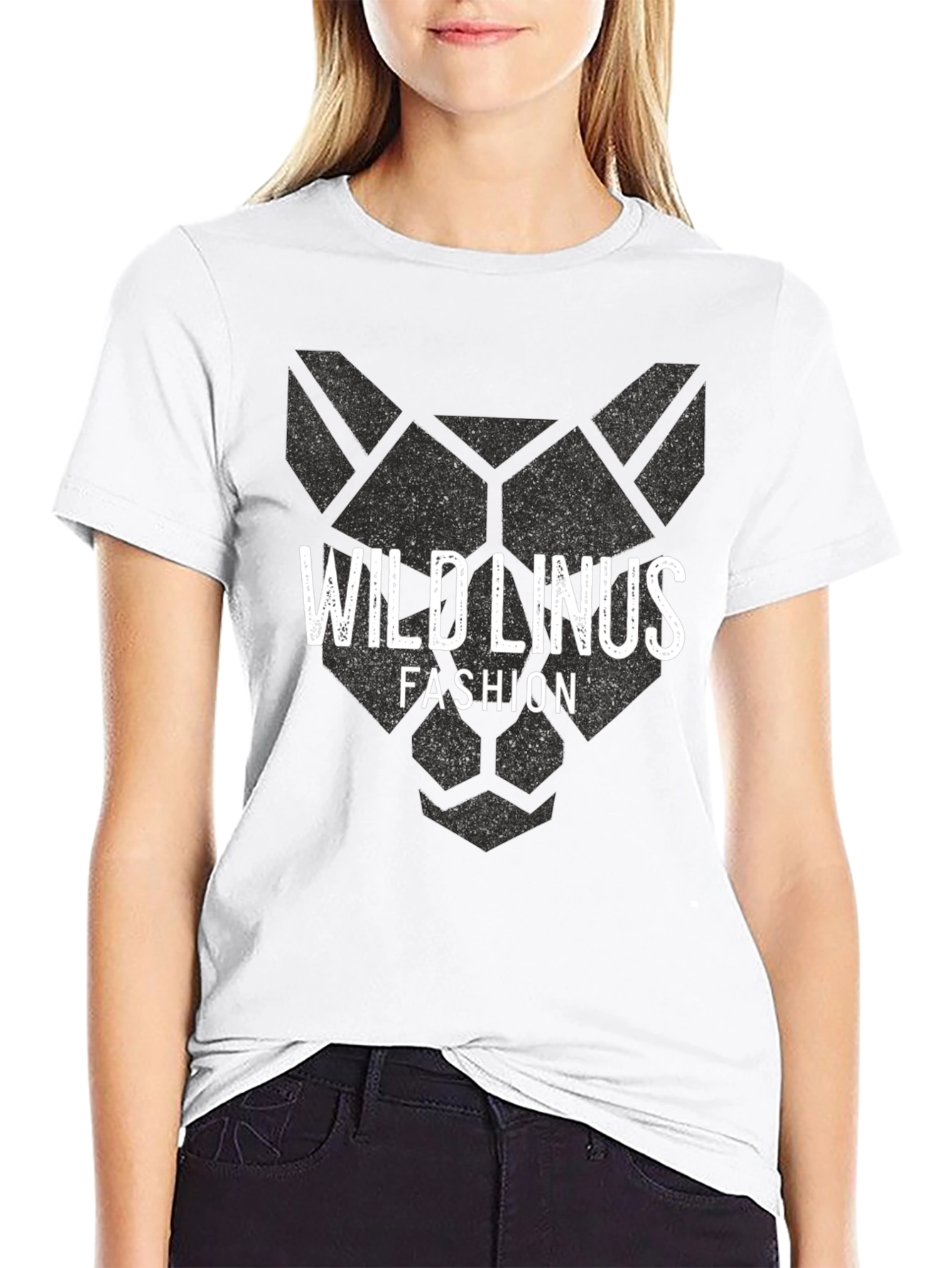 Wild Linus Fashion Black Graphic T-Shirt