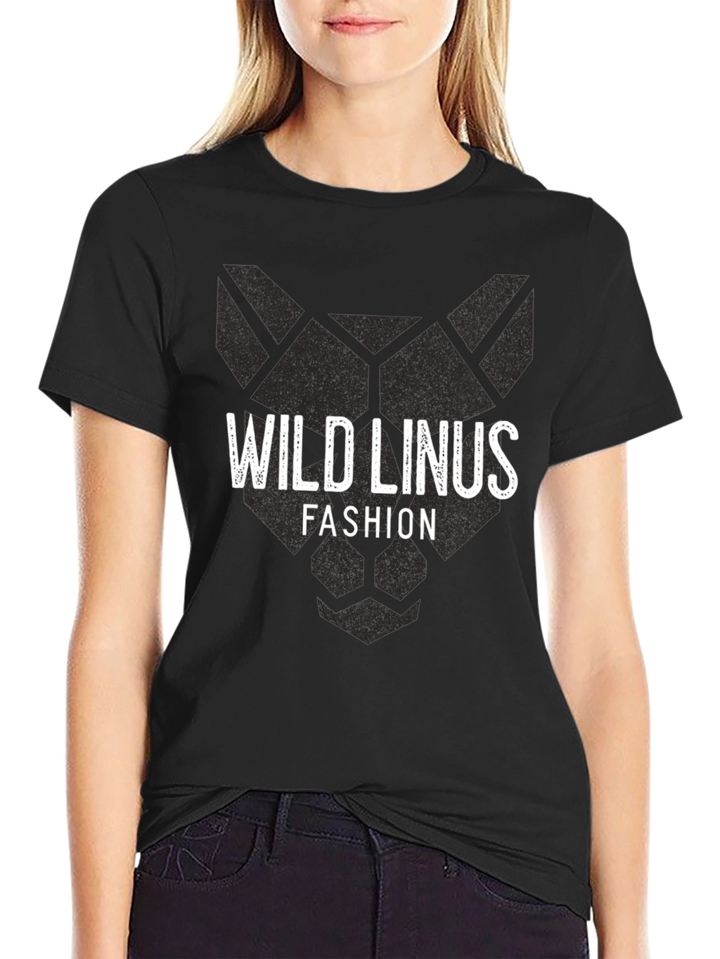 Wild Linus Fashion Black Graphic T-Shirt