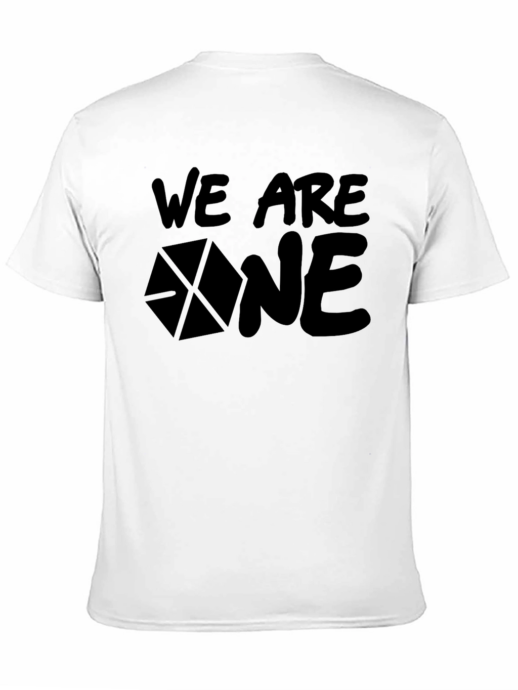 We Are One Black Graphic Tee Shirt