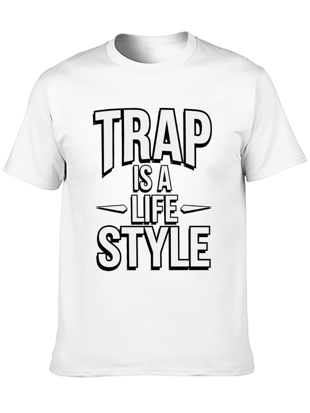 Trap is a Lifestyle Black T-Shirt