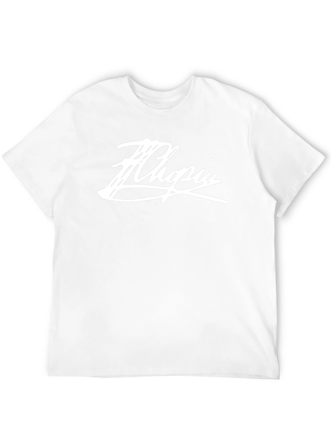 Chopin Script Tee - Black Graphic T-Shirt
