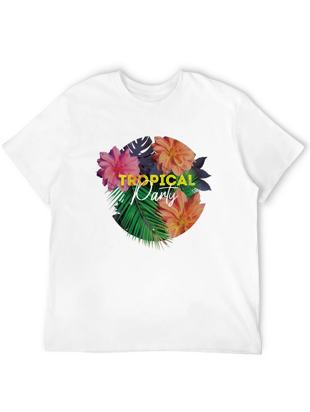 Tropical Party Floral Graphic T-Shirt