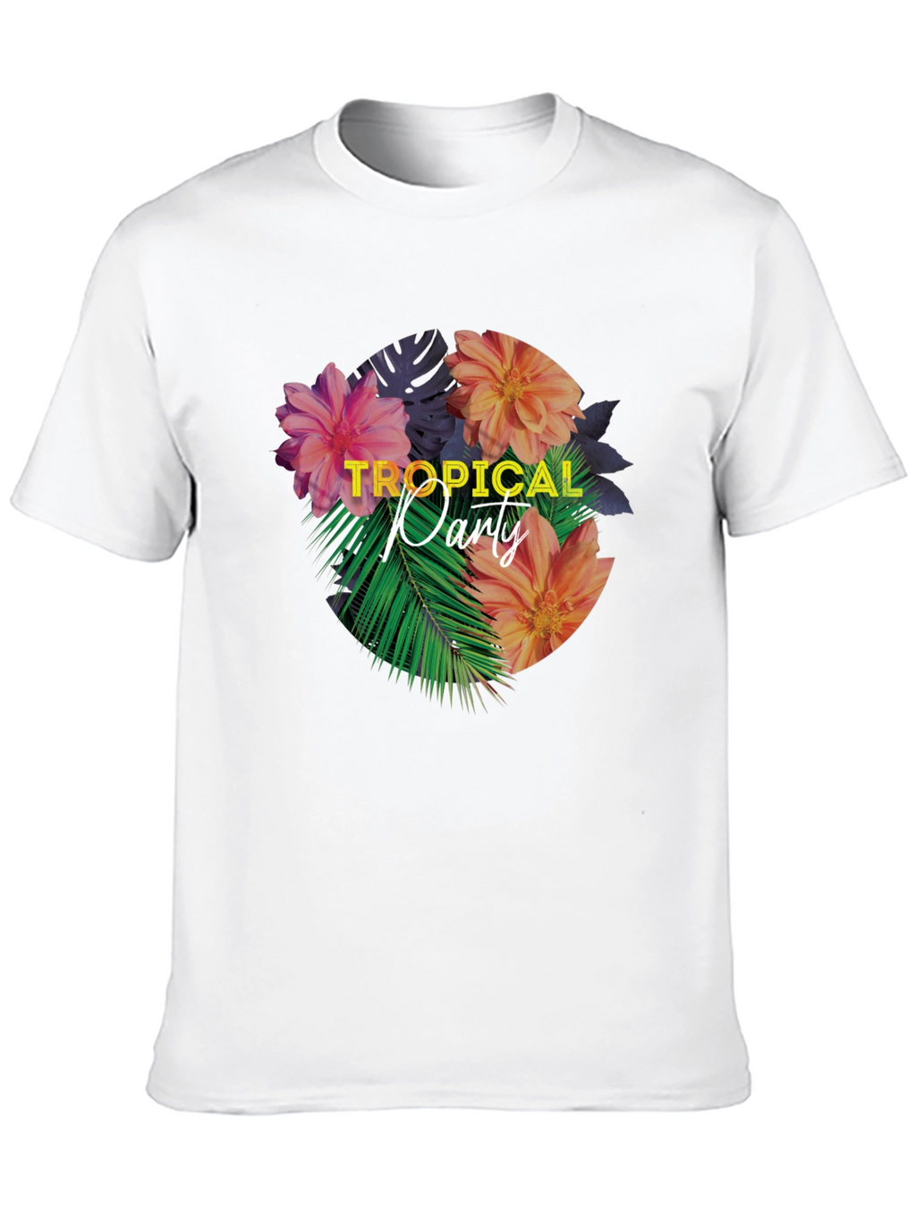 Tropical Party Floral Graphic T-Shirt