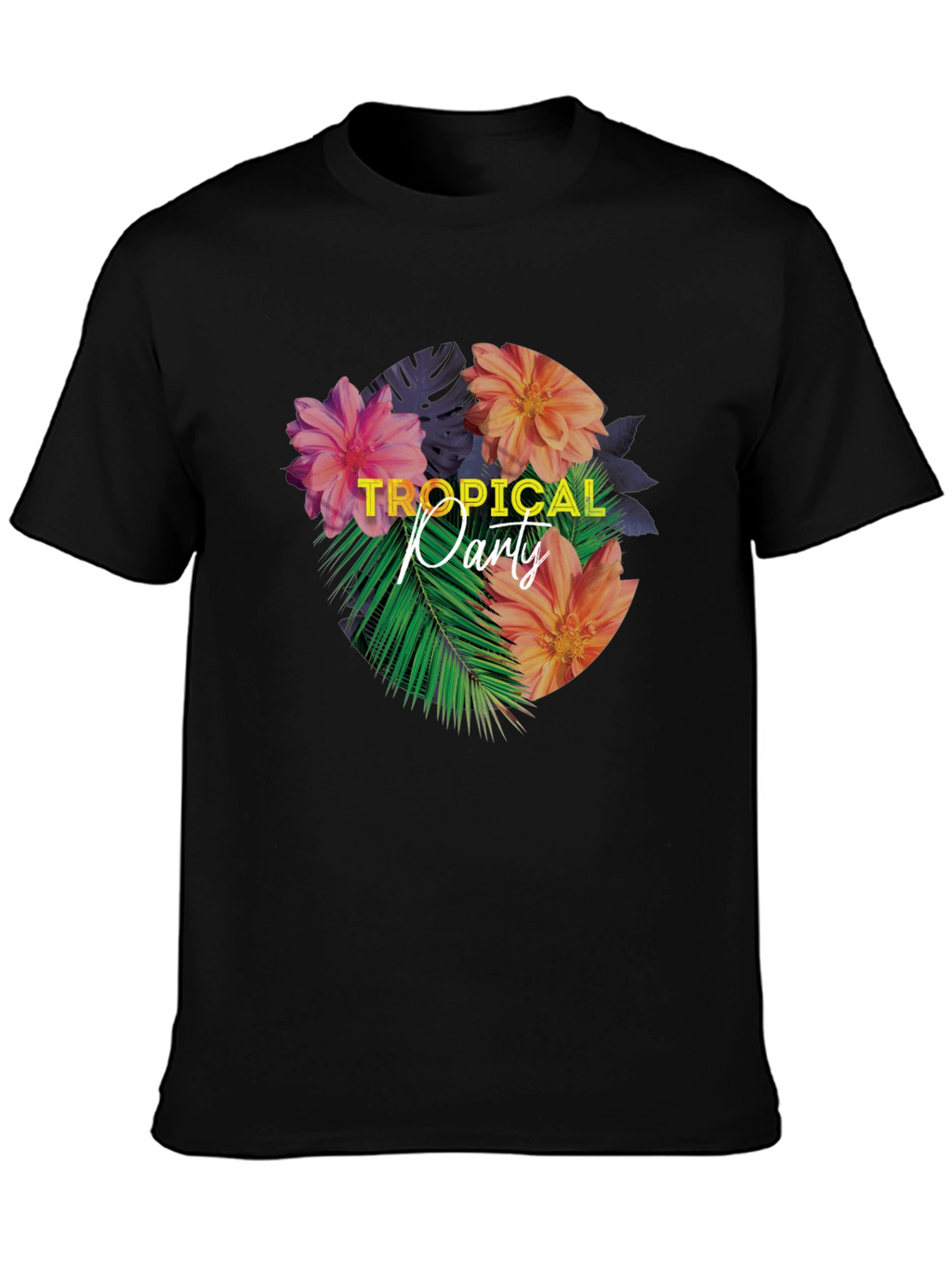 Tropical Party Floral Graphic T-Shirt