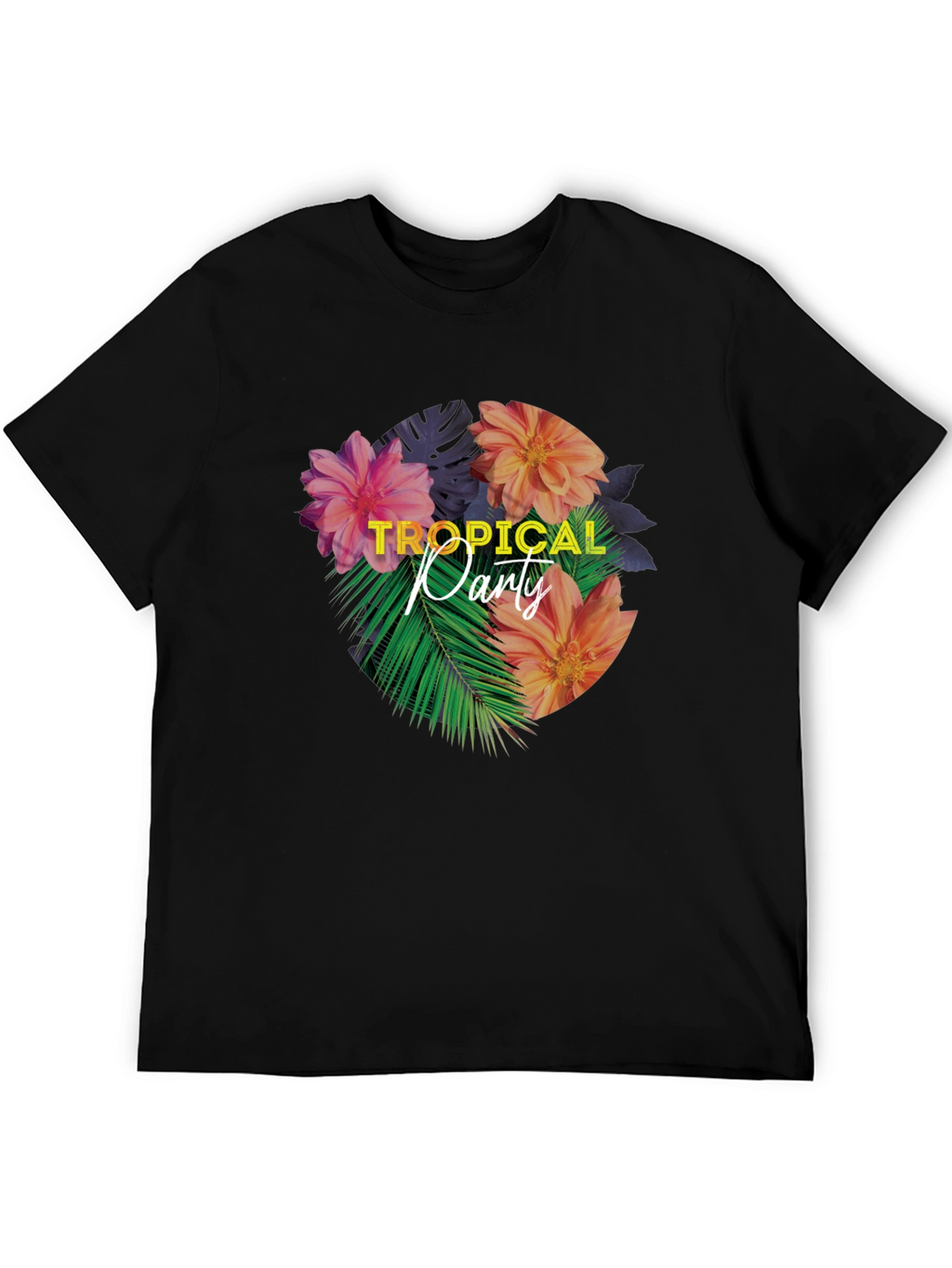 Tropical Party Floral Graphic T-Shirt