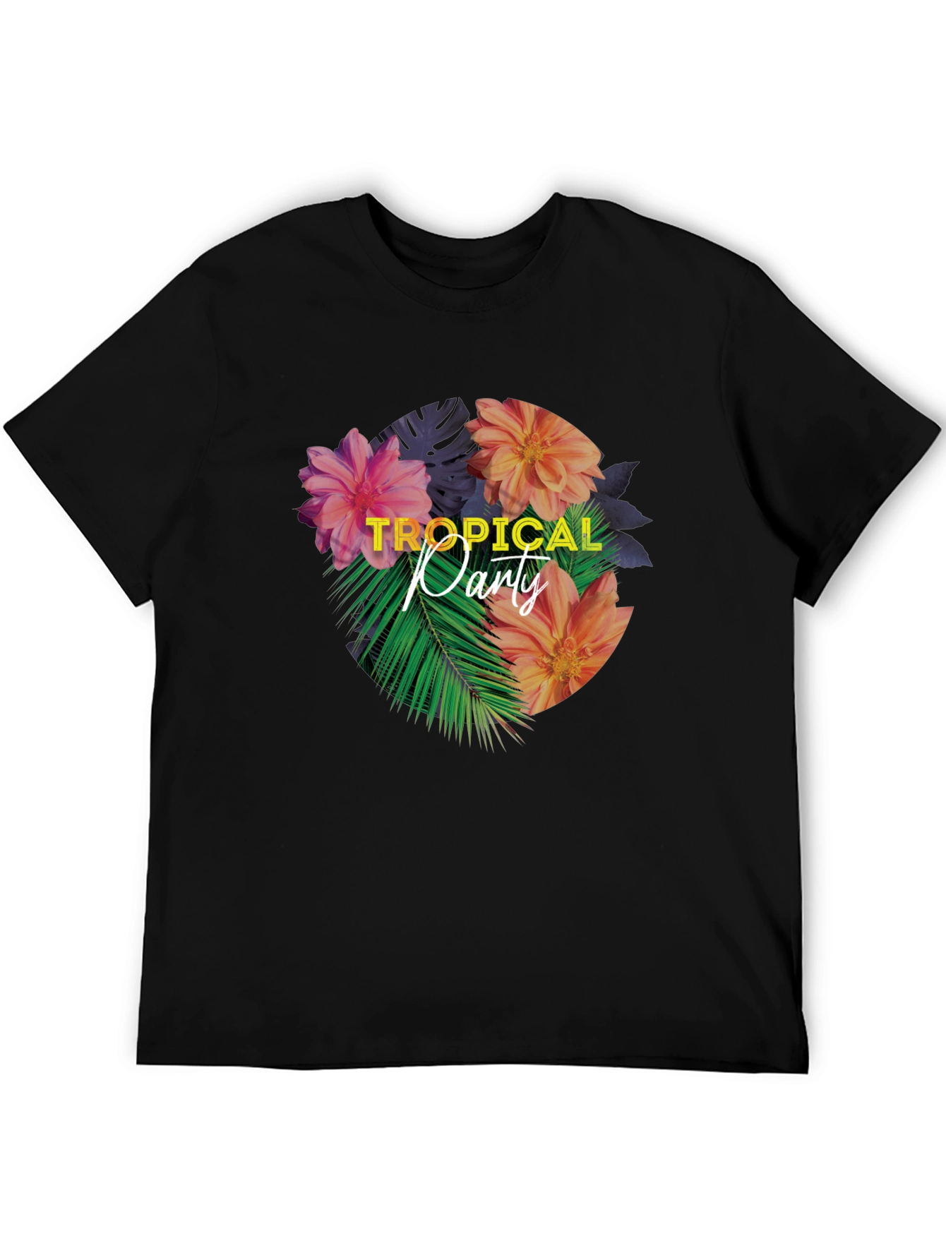 Tropical Party Floral Graphic T-Shirt