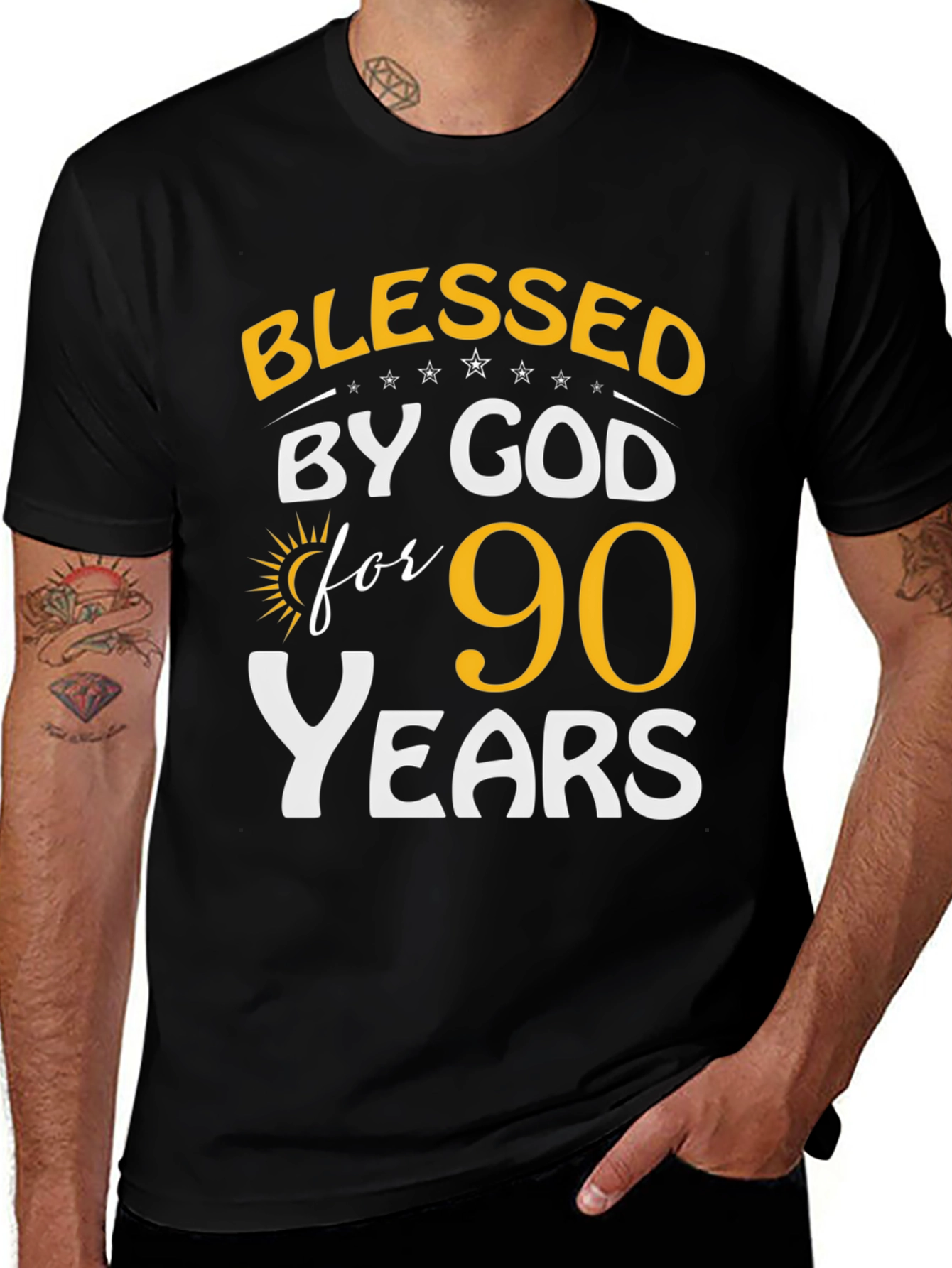 Blessed by God 90 Years T-Shirt