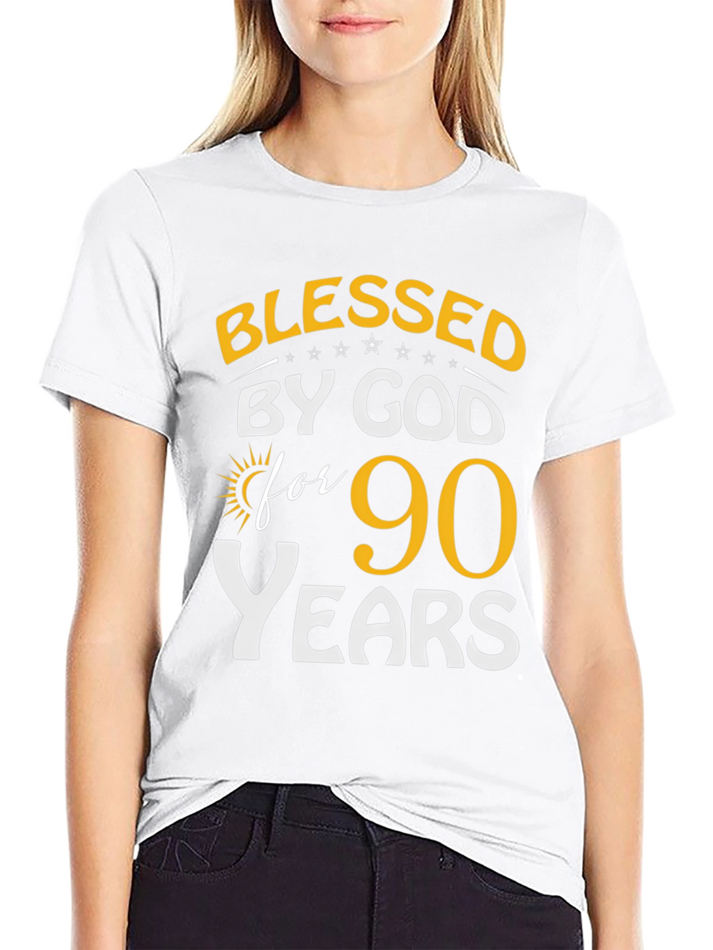 Blessed by God 90 Years T-Shirt