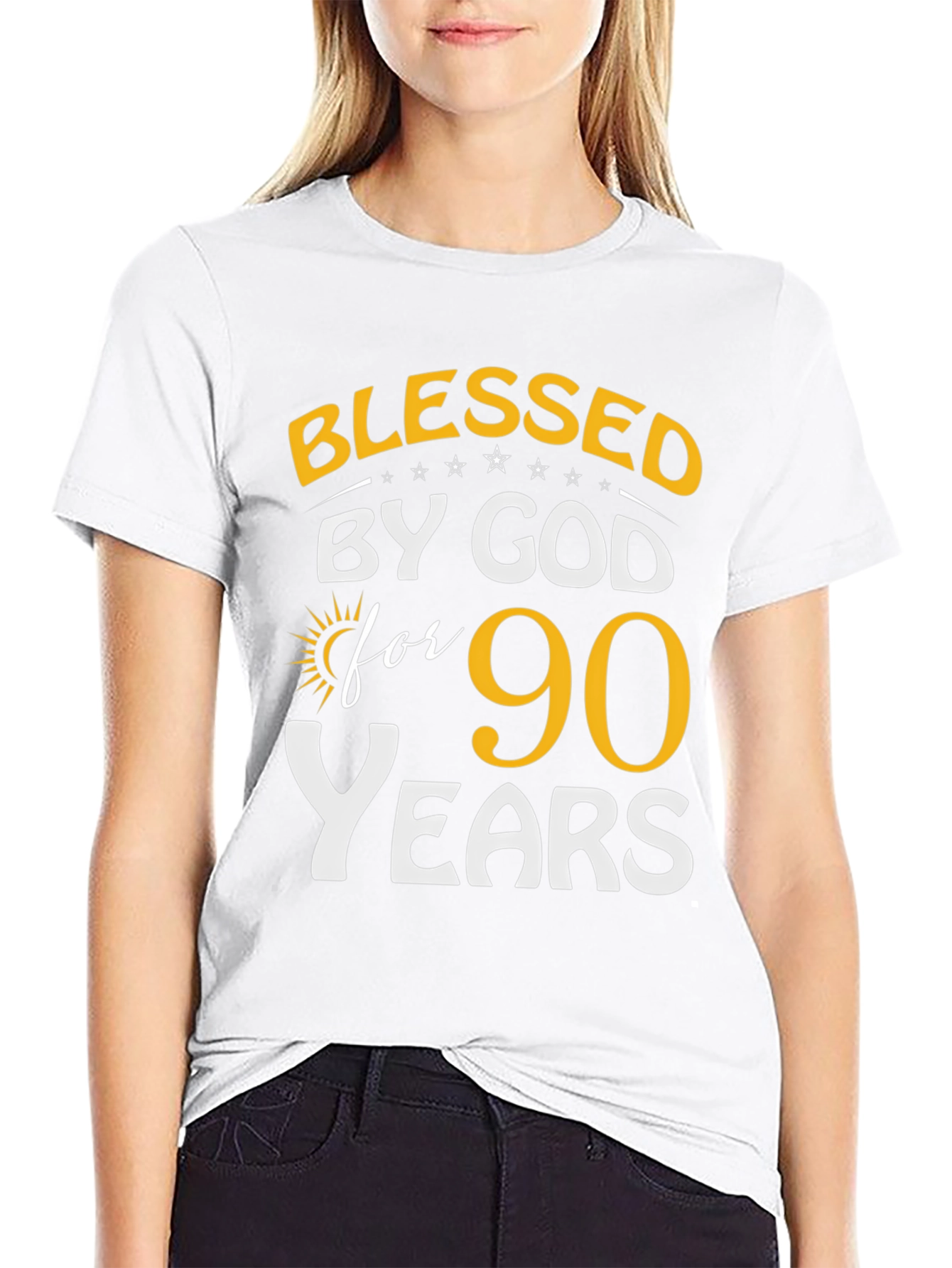 Blessed by God 90 Years T-Shirt