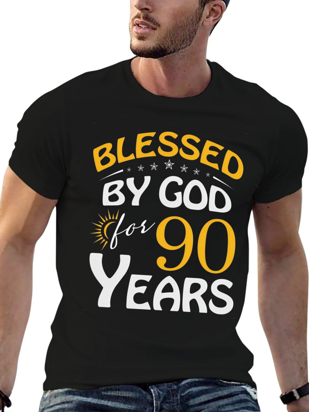 Blessed by God 90 Years T-Shirt