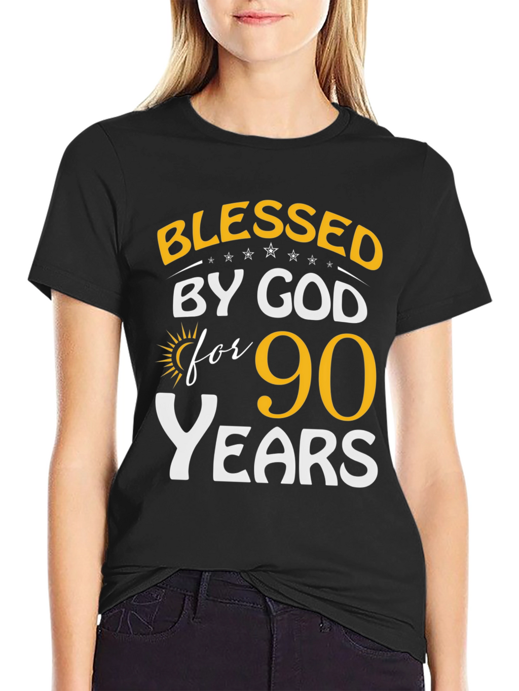 Blessed by God 90 Years T-Shirt