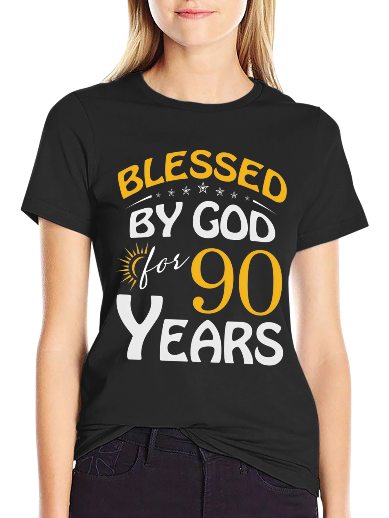Blessed by God 90 Years T-Shirt