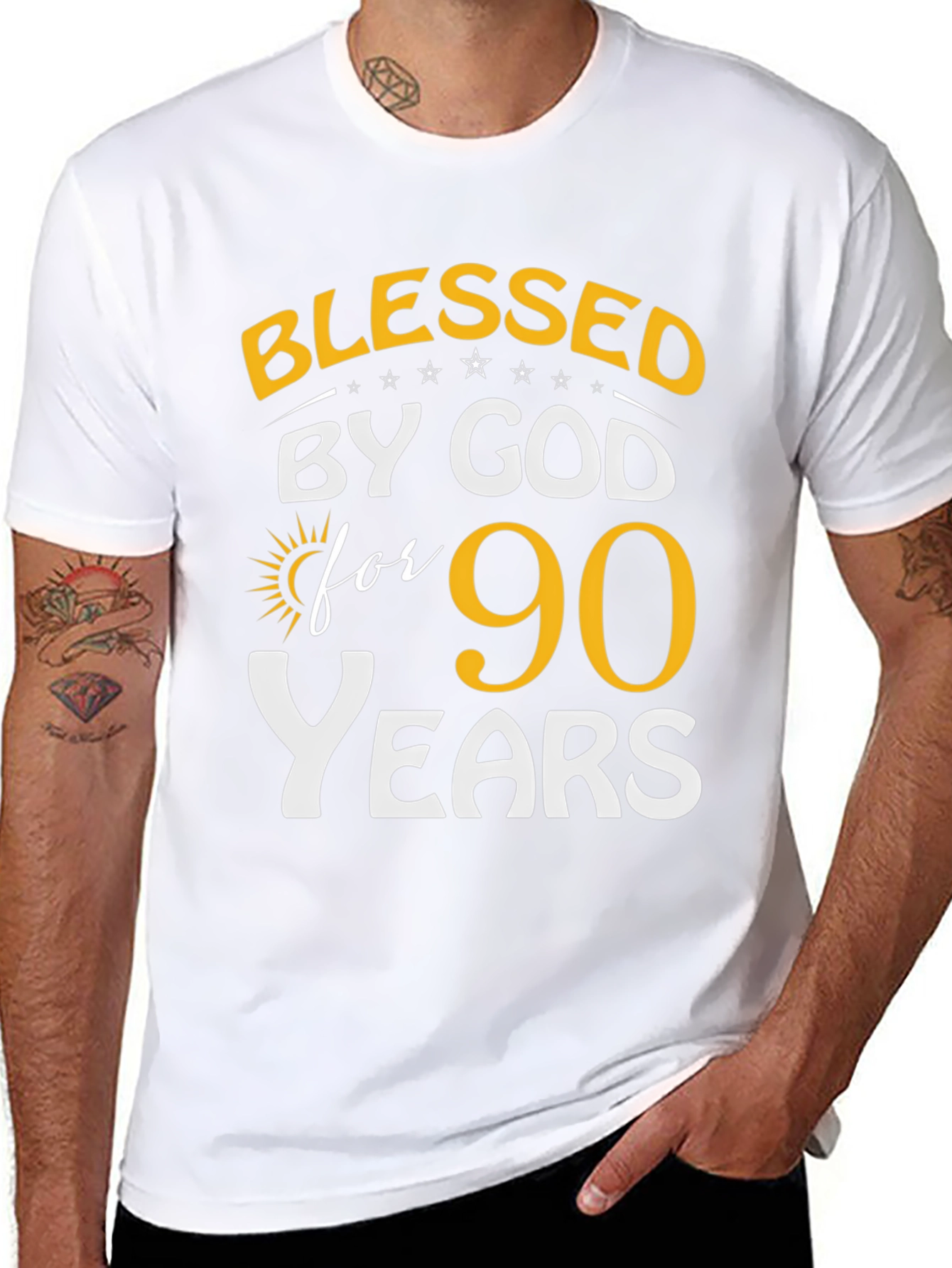Blessed by God 90 Years T-Shirt