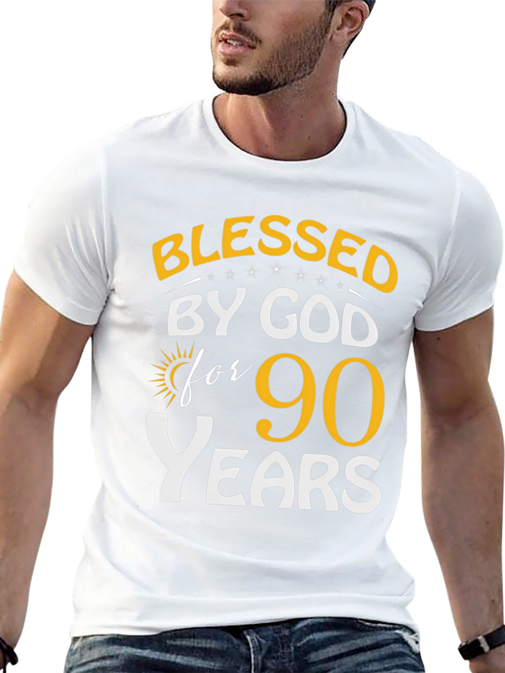 Blessed by God 90 Years T-Shirt
