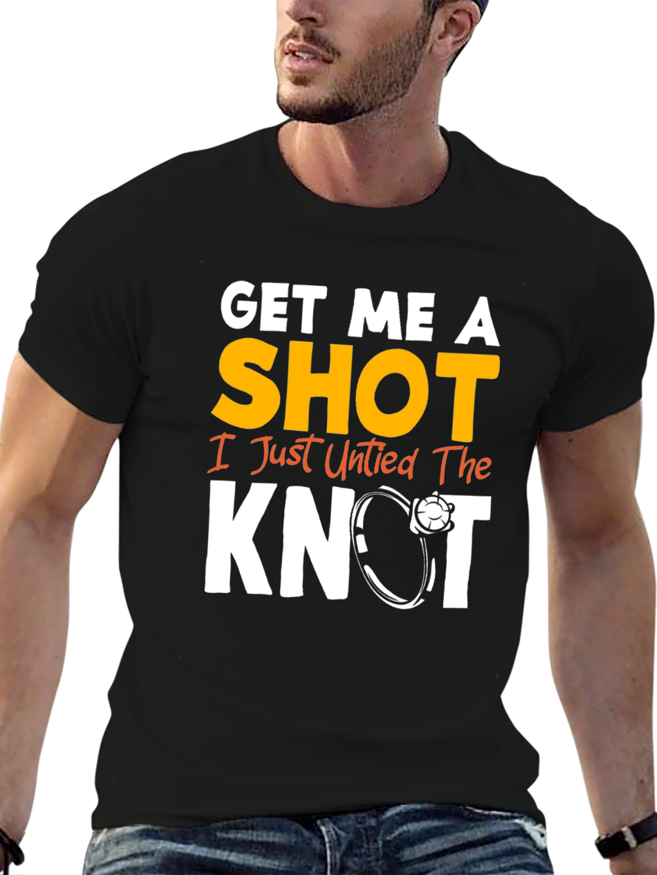 Get Me A Shot I Just Untied the Knot Graphic Tee