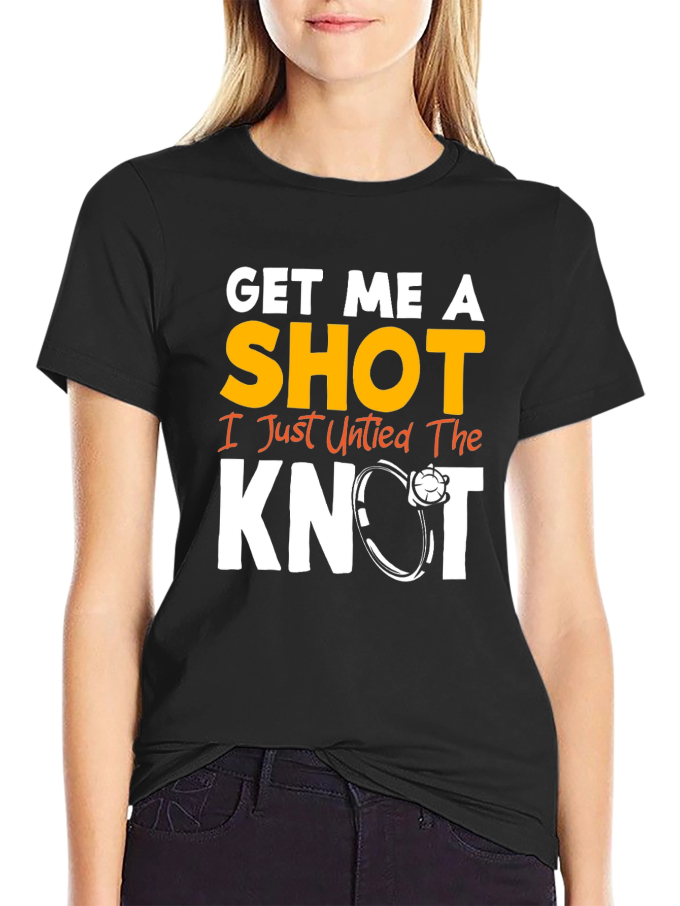 Get Me A Shot I Just Untied the Knot Graphic Tee