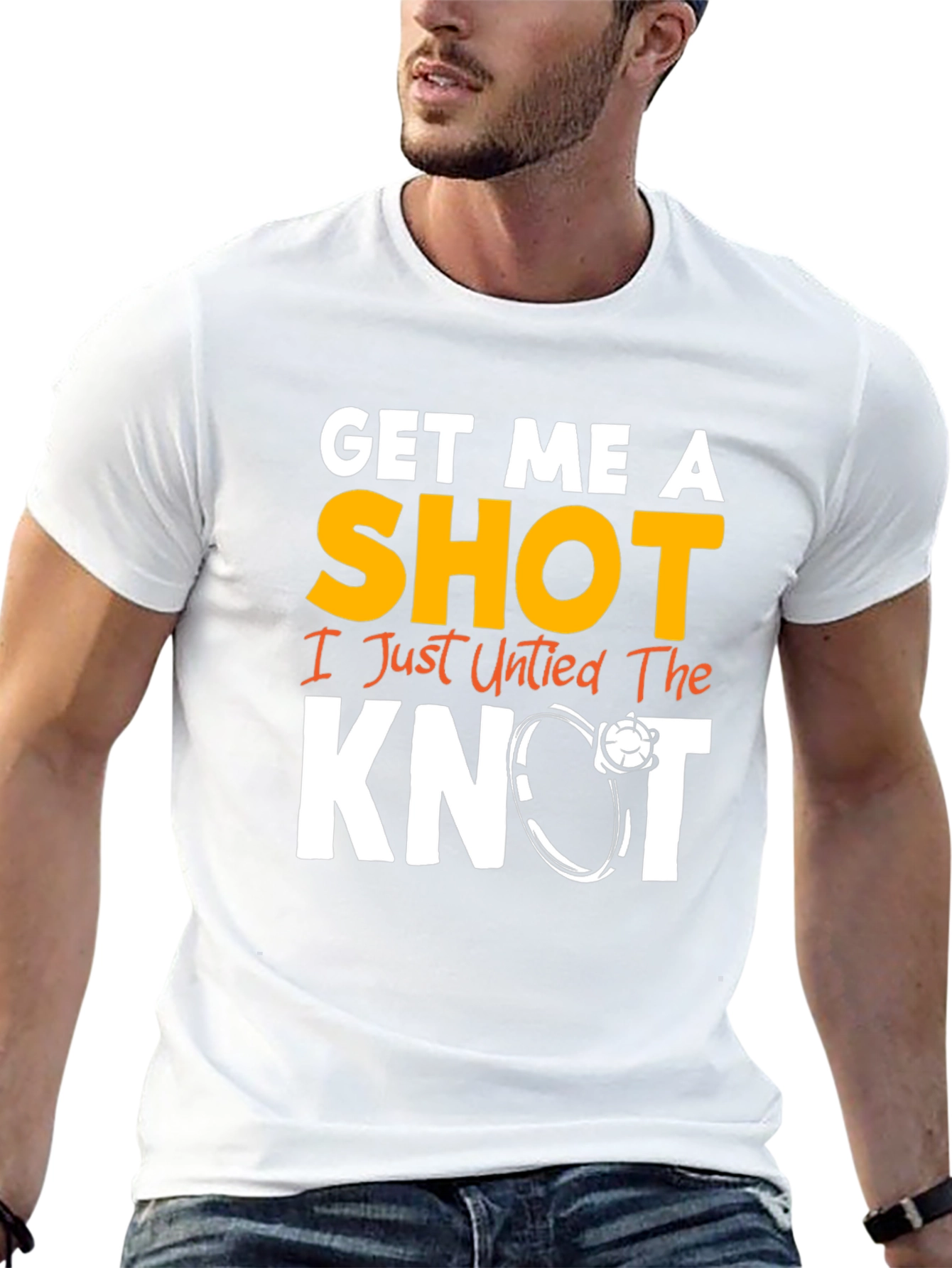 Get Me A Shot I Just Untied the Knot Graphic Tee