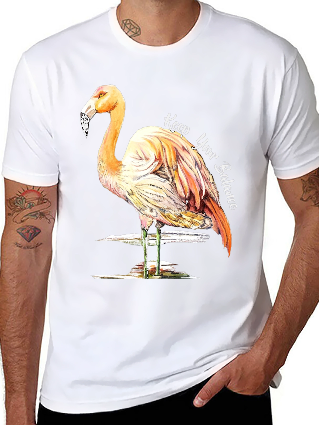 Balance Flamingo Graphic Tee
