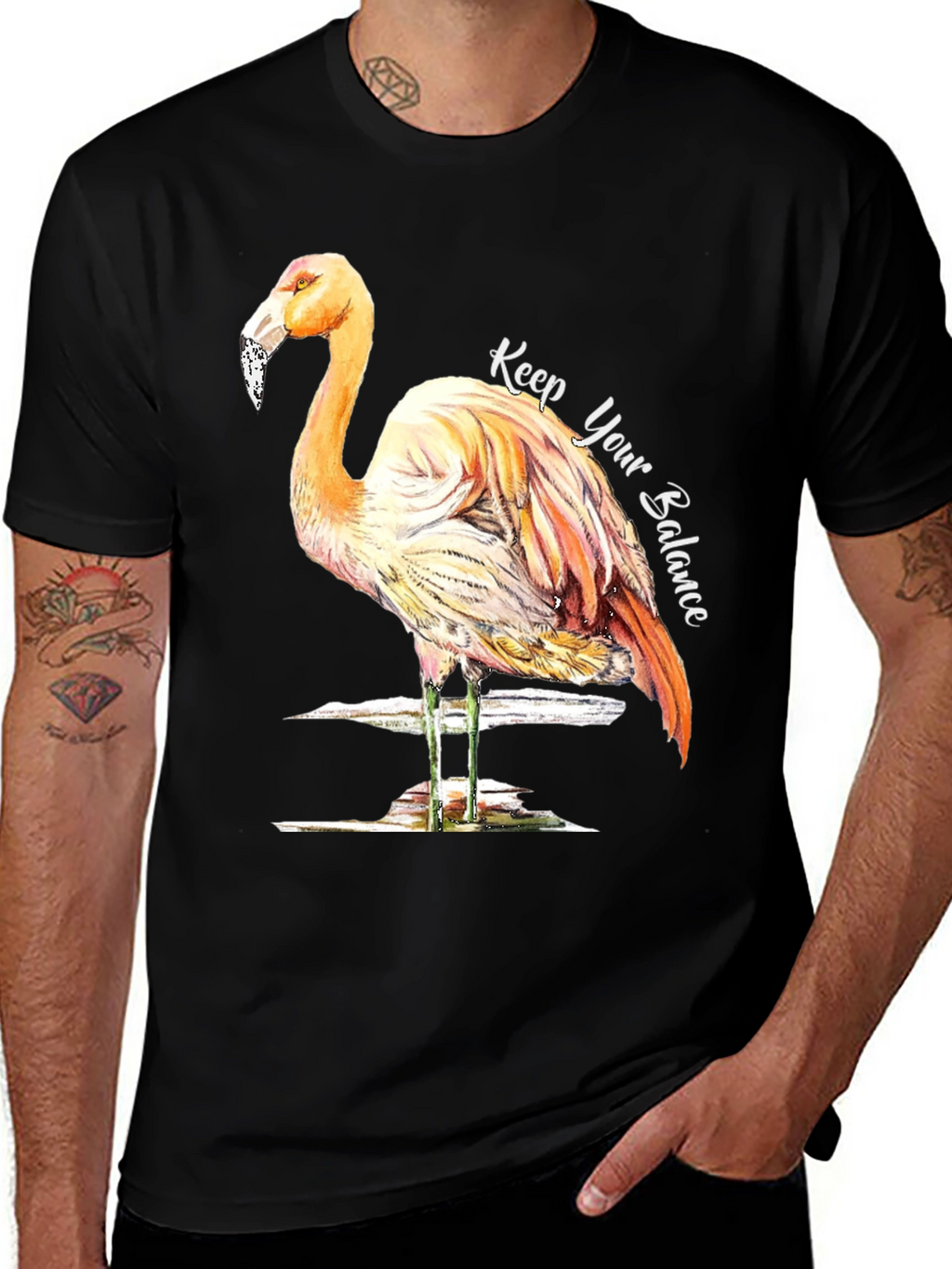 Balance Flamingo Graphic Tee