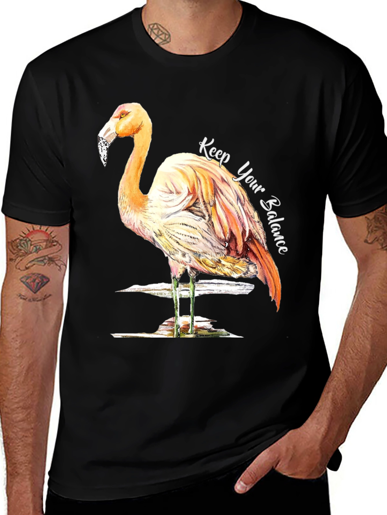 Balance Flamingo Graphic Tee