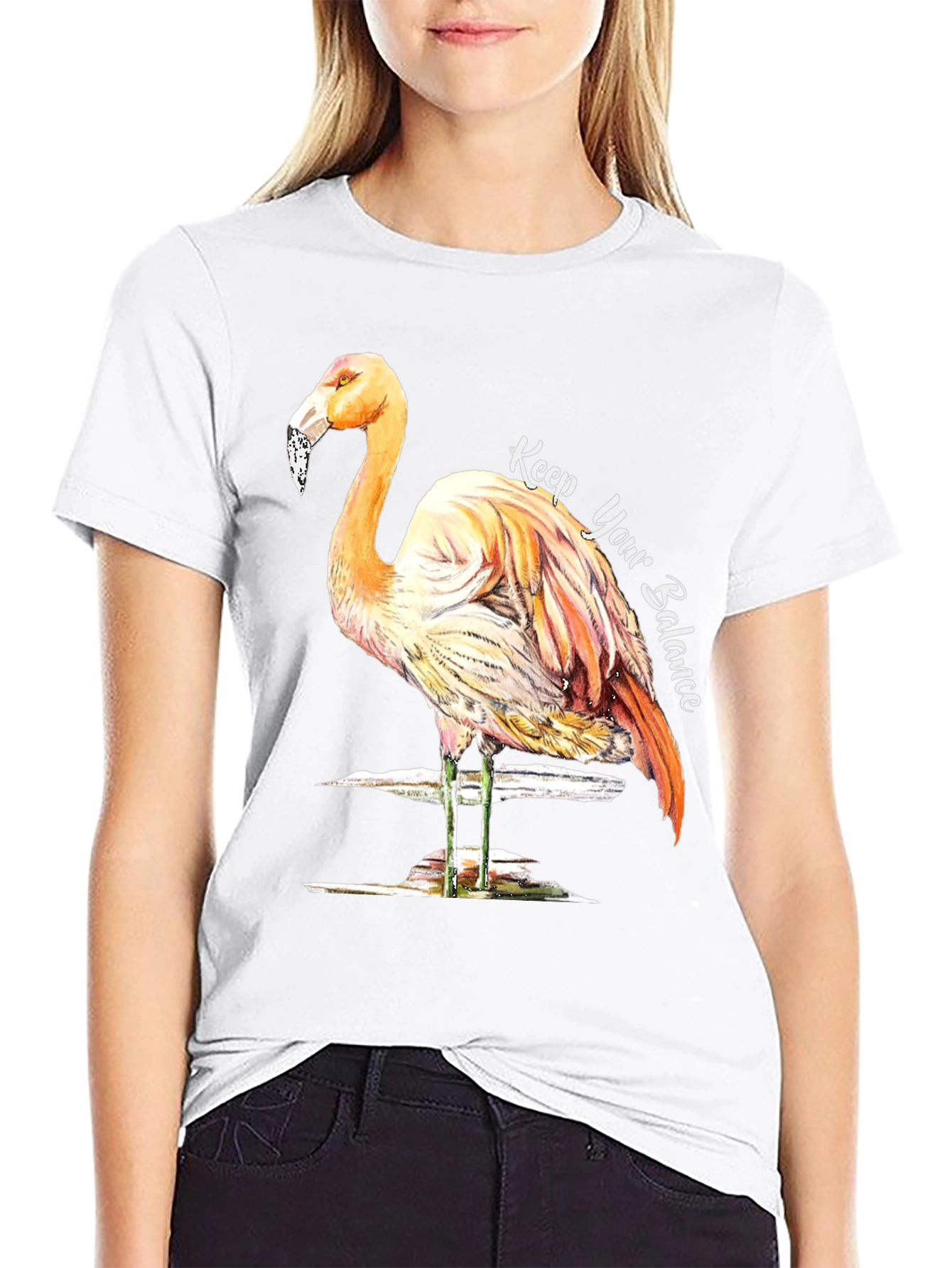 Balance Flamingo Graphic Tee