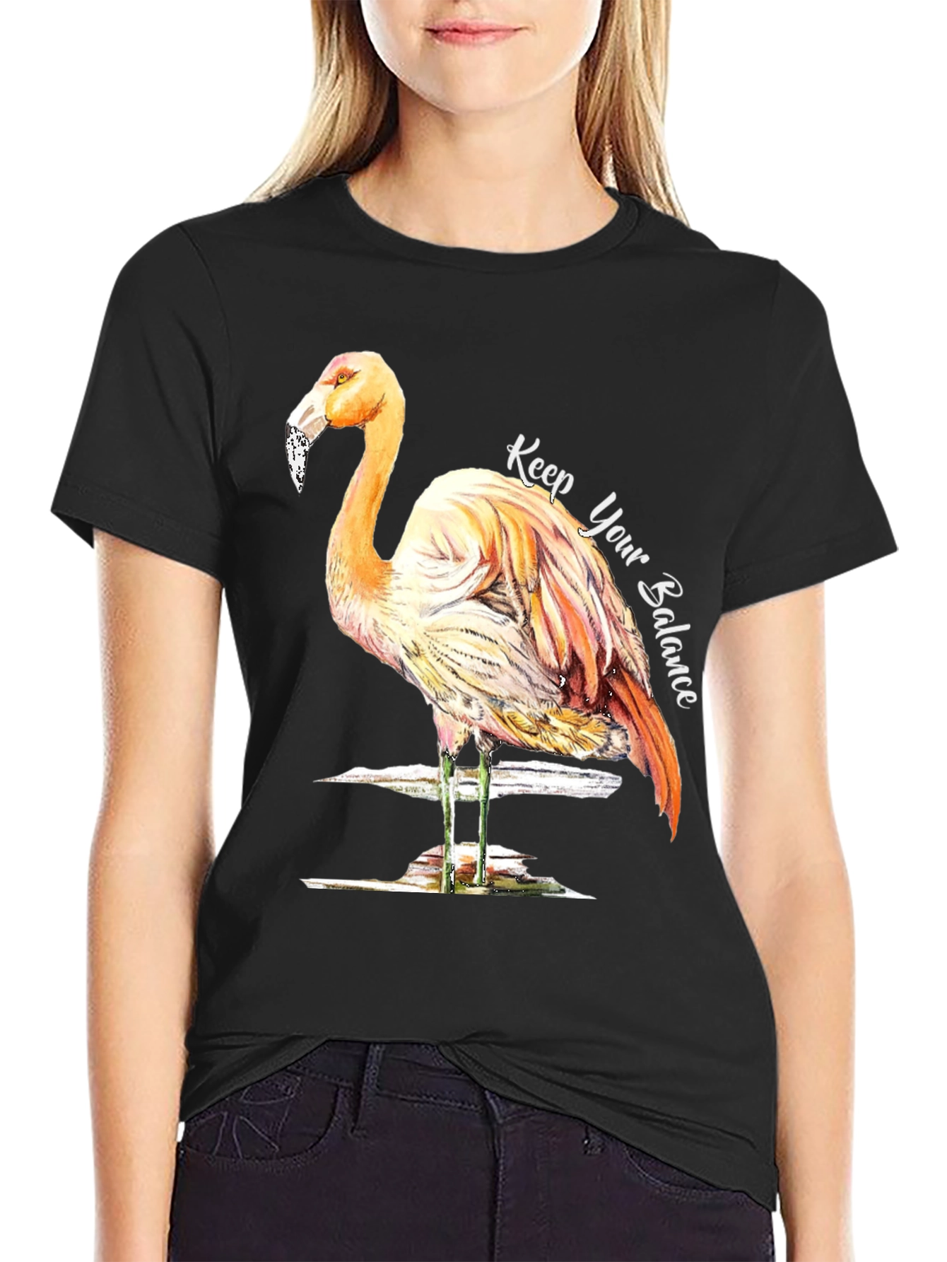 Balance Flamingo Graphic Tee
