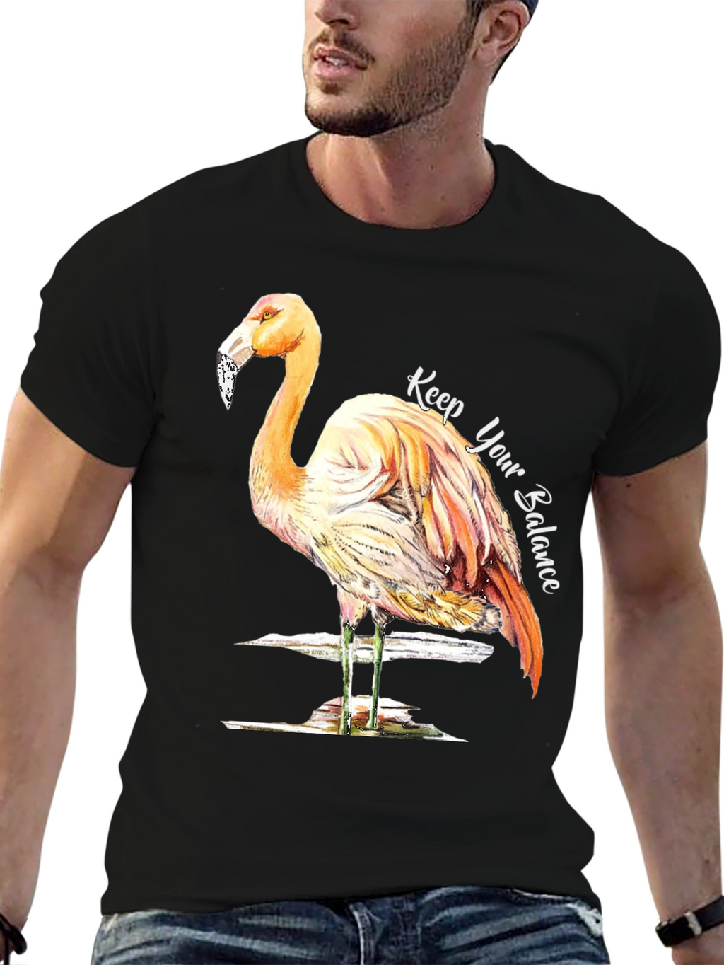 Balance Flamingo Graphic Tee