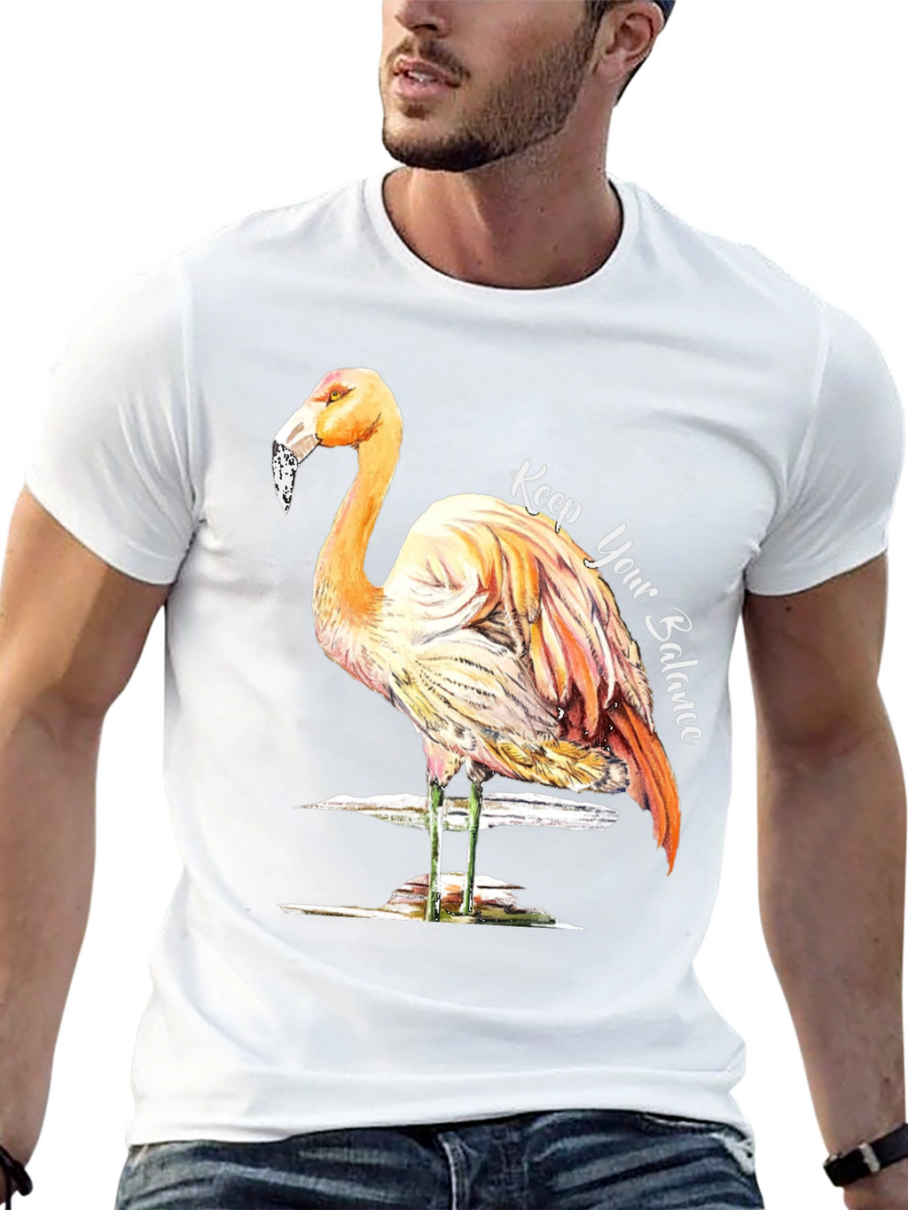 Balance Flamingo Graphic Tee
