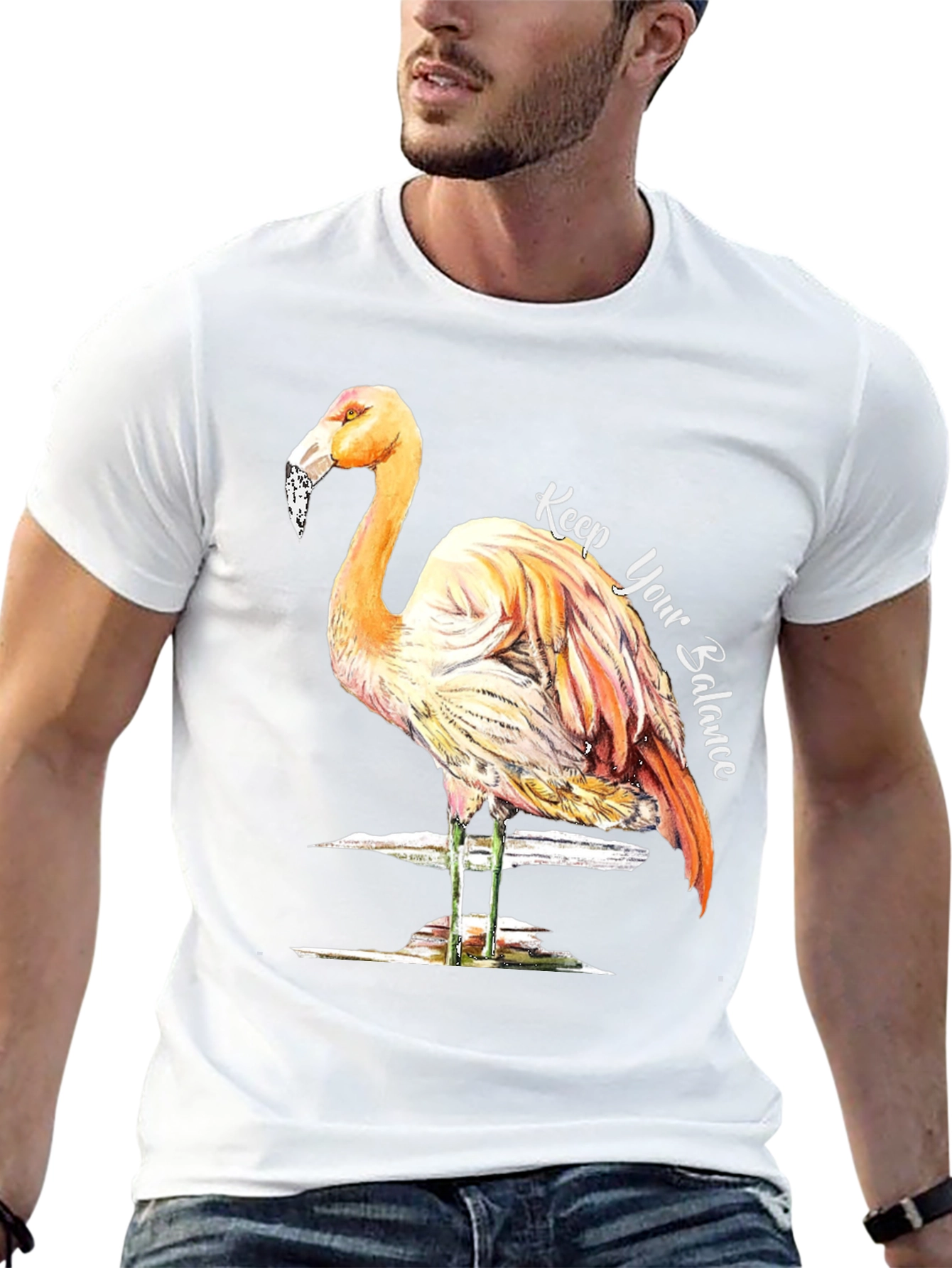 Balance Flamingo Graphic Tee