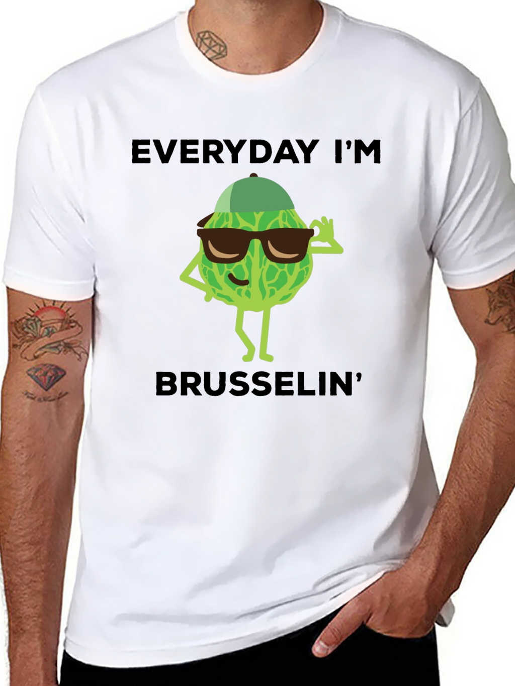 Everyday Im Brusselin T-Shirt - Funny Vegetable Tee