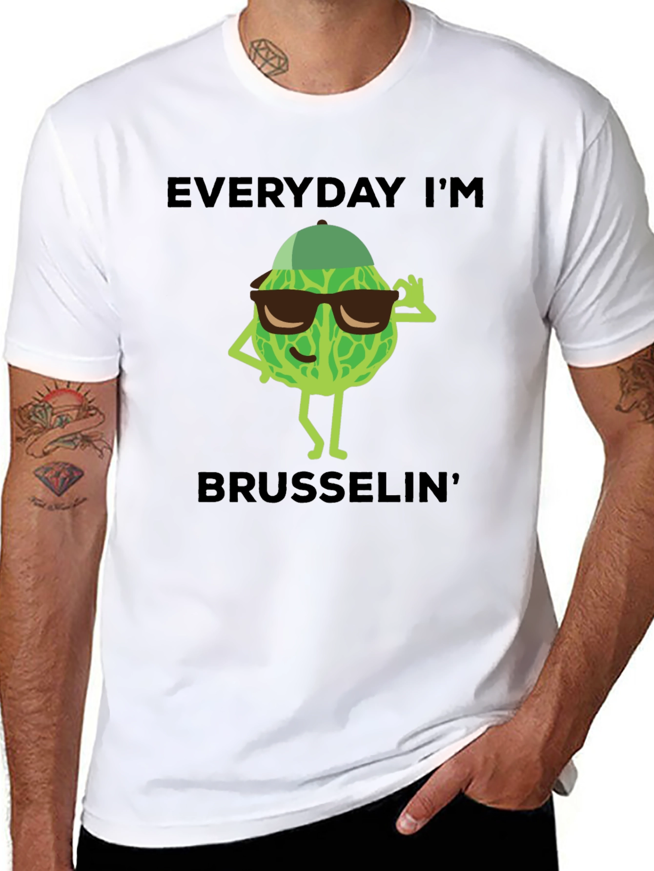 Everyday Im Brusselin T-Shirt - Funny Vegetable Tee
