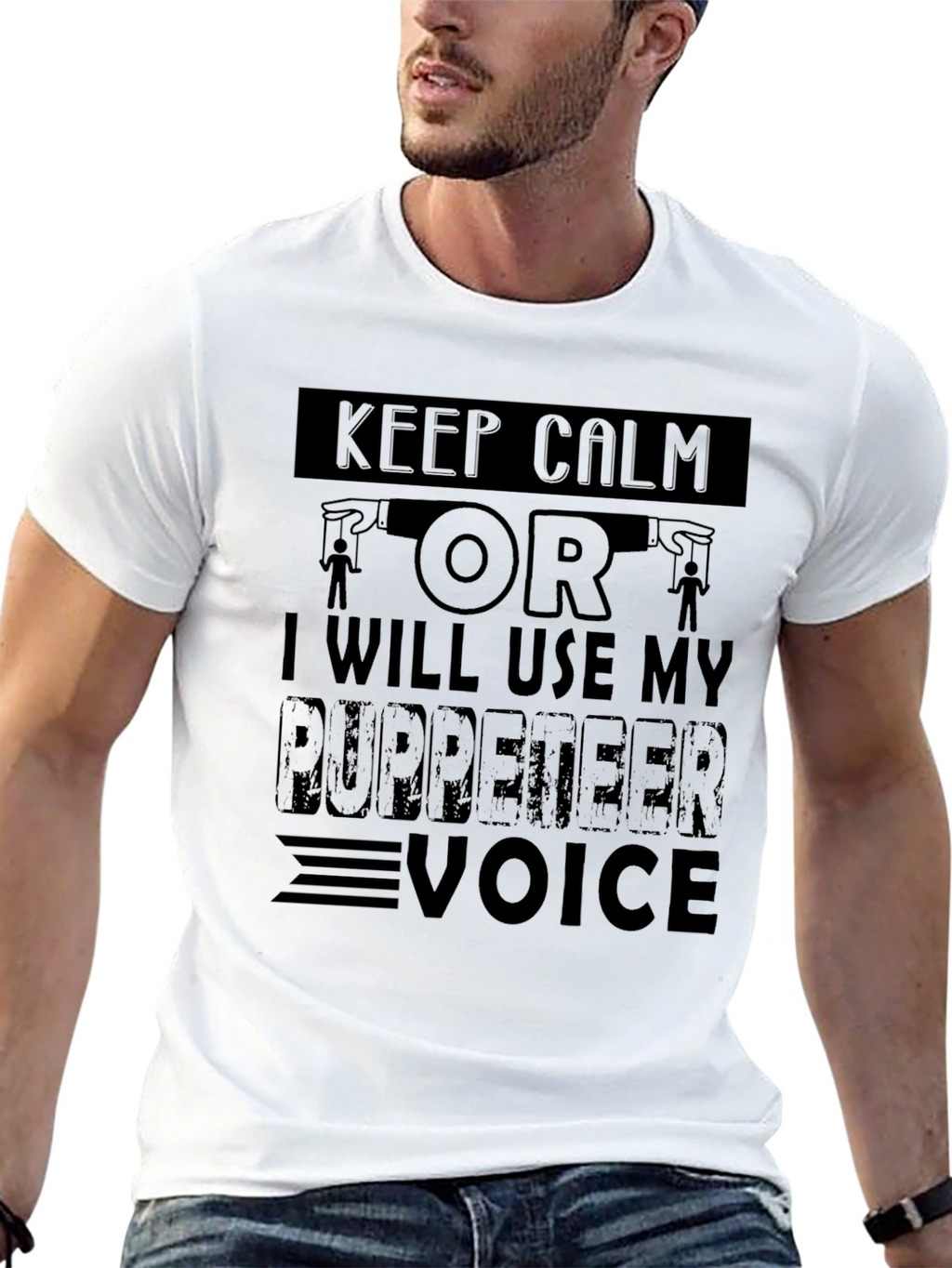Keep Calm Puppeteer Voice T-Shirt