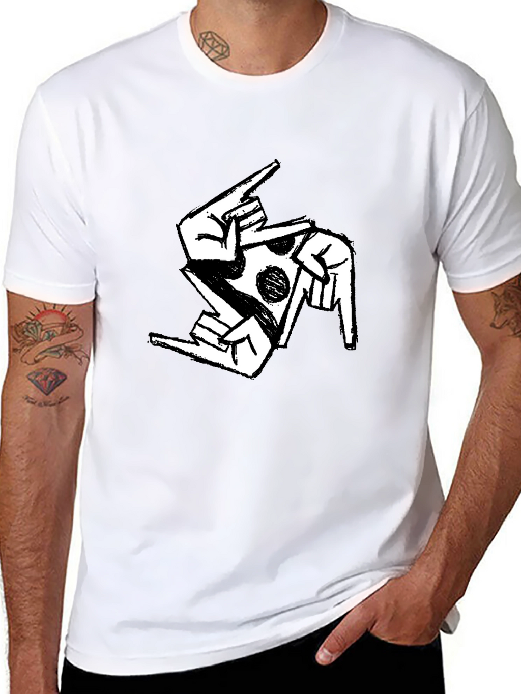 Pizza Hand Sign Graphic Tee