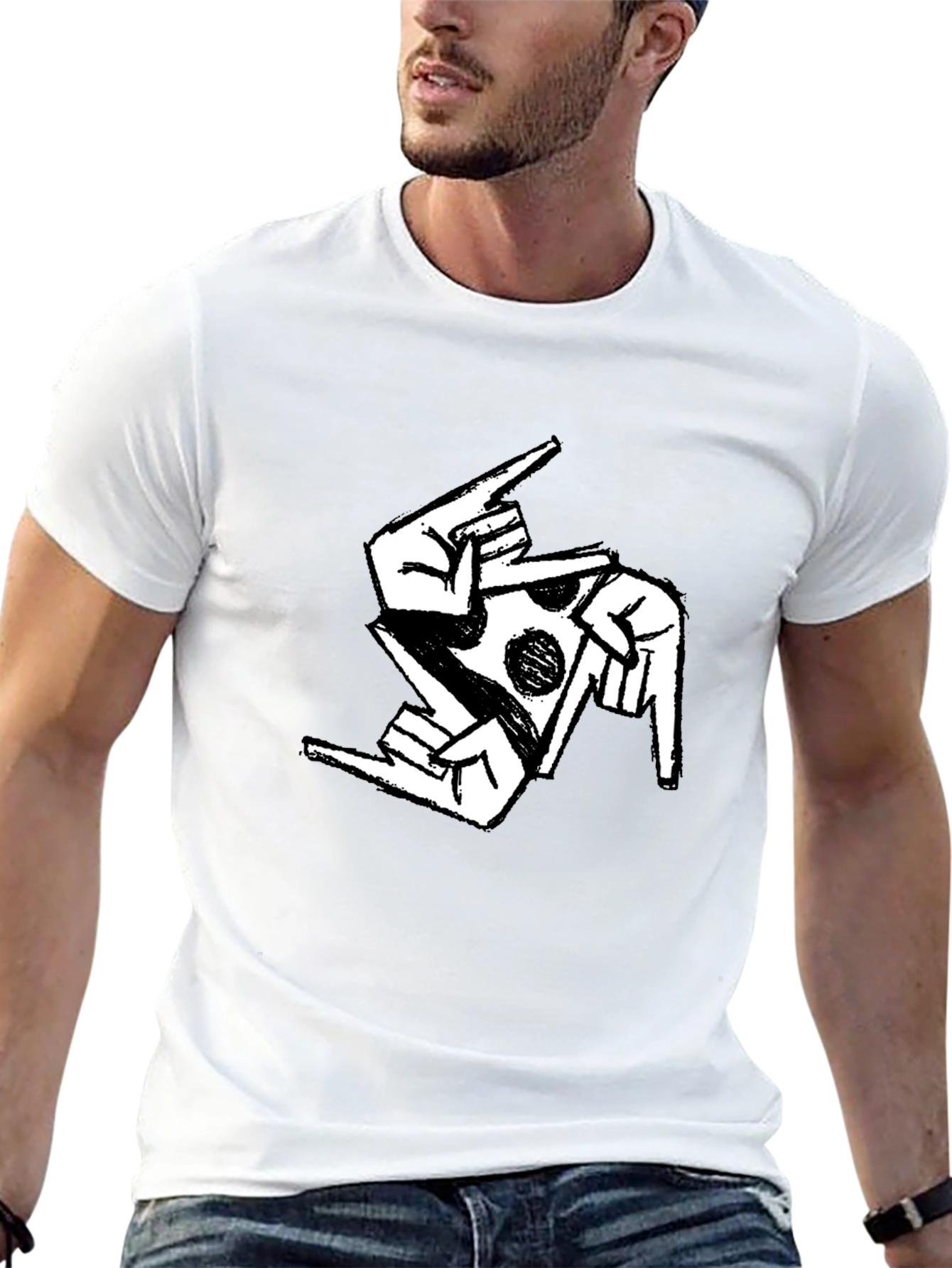 Pizza Hand Sign Graphic Tee