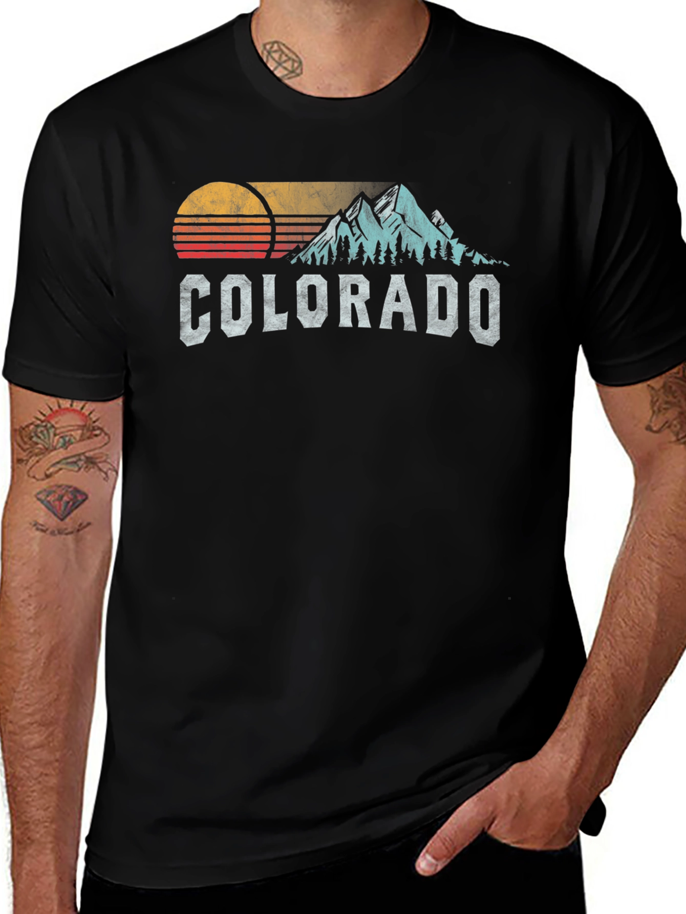 Colorado Retro Mountain T-Shirt