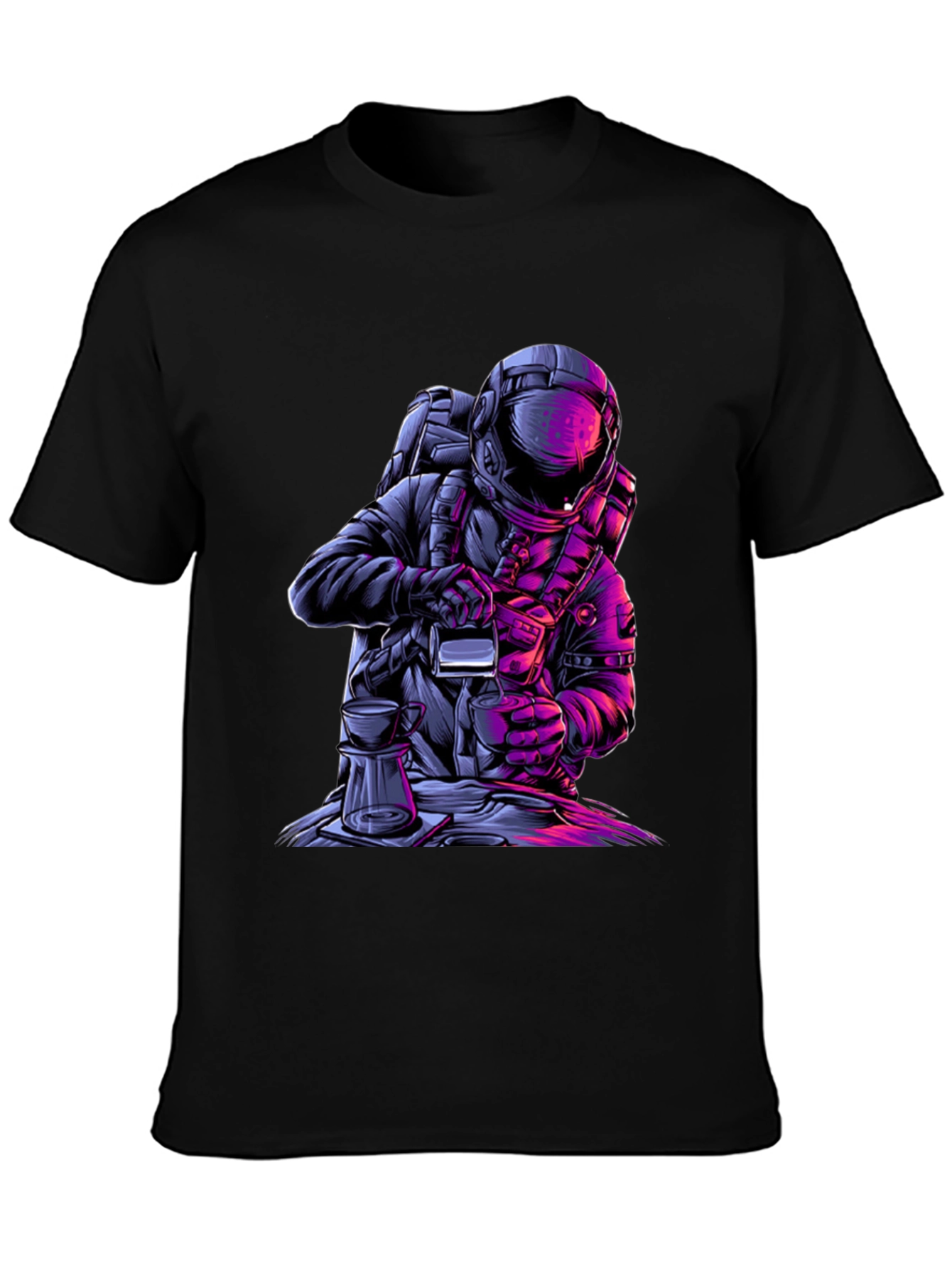 Astronaut Coffee Graphic Tee - Brew in Space