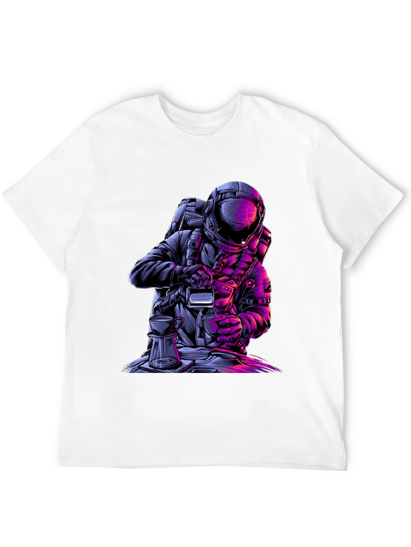 Astronaut Coffee Graphic Tee - Brew in Space