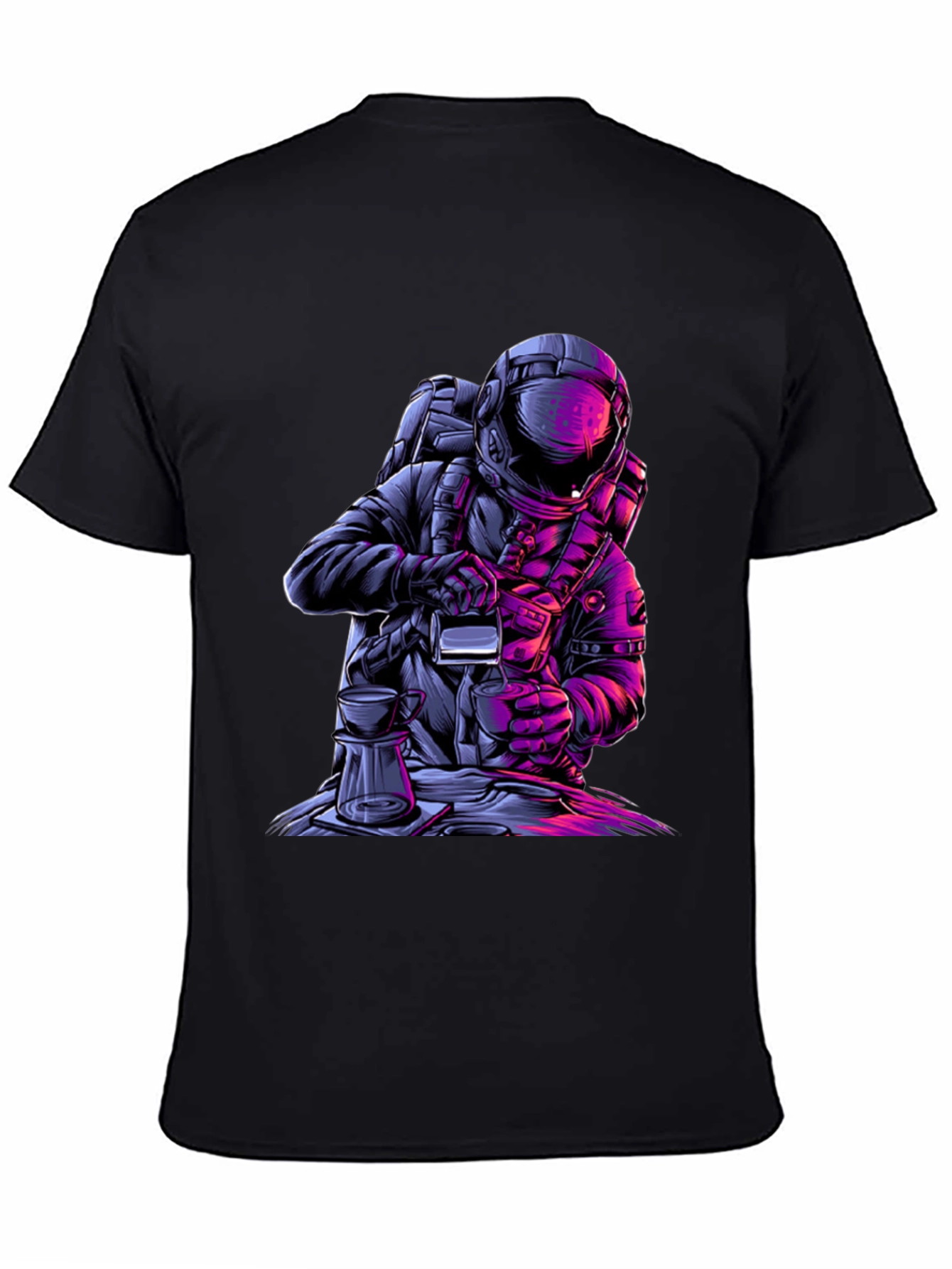 Astronaut Coffee Graphic Tee - Brew in Space